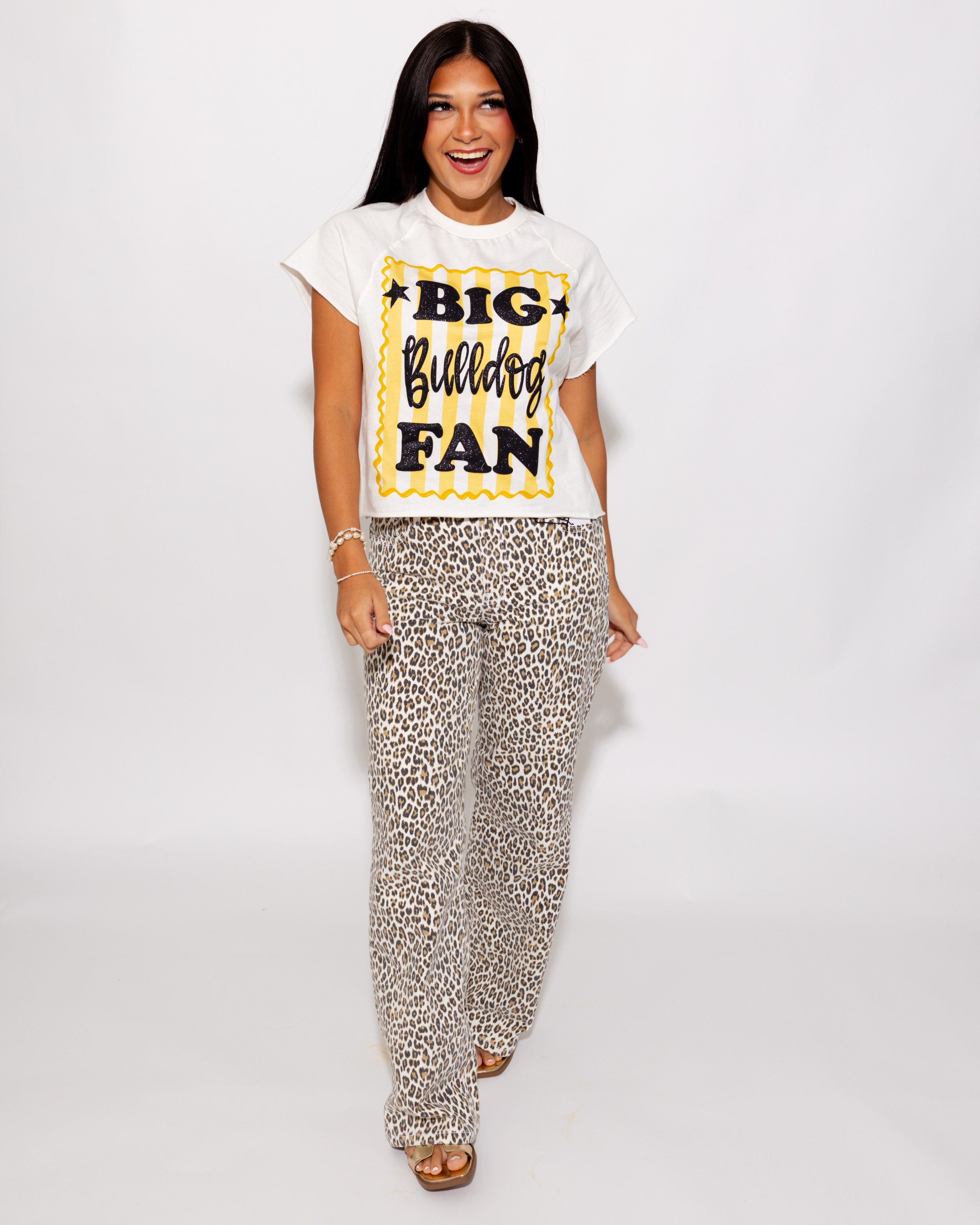 Big Bulldog Fan Tee in Black