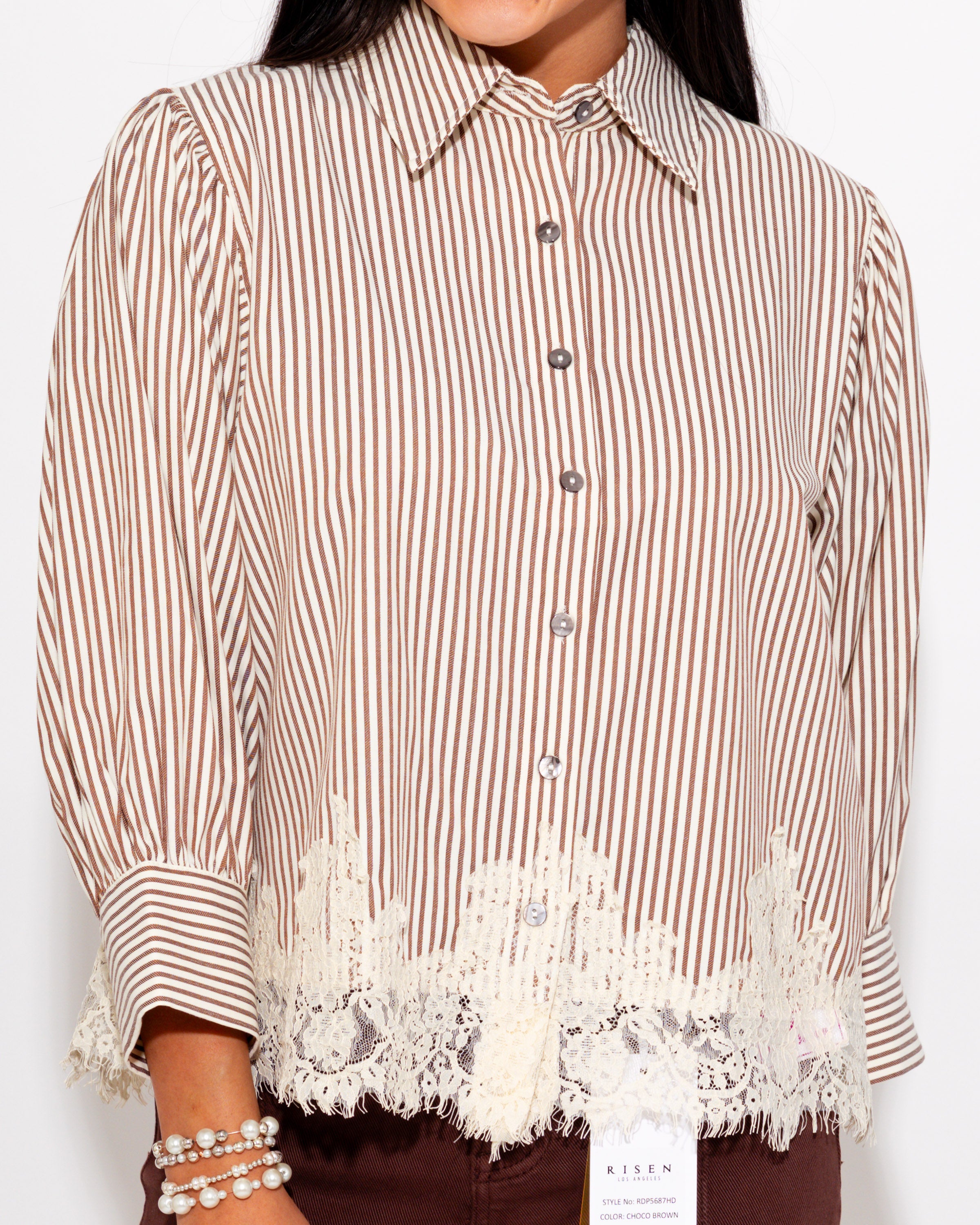 The Lace & Lines Top