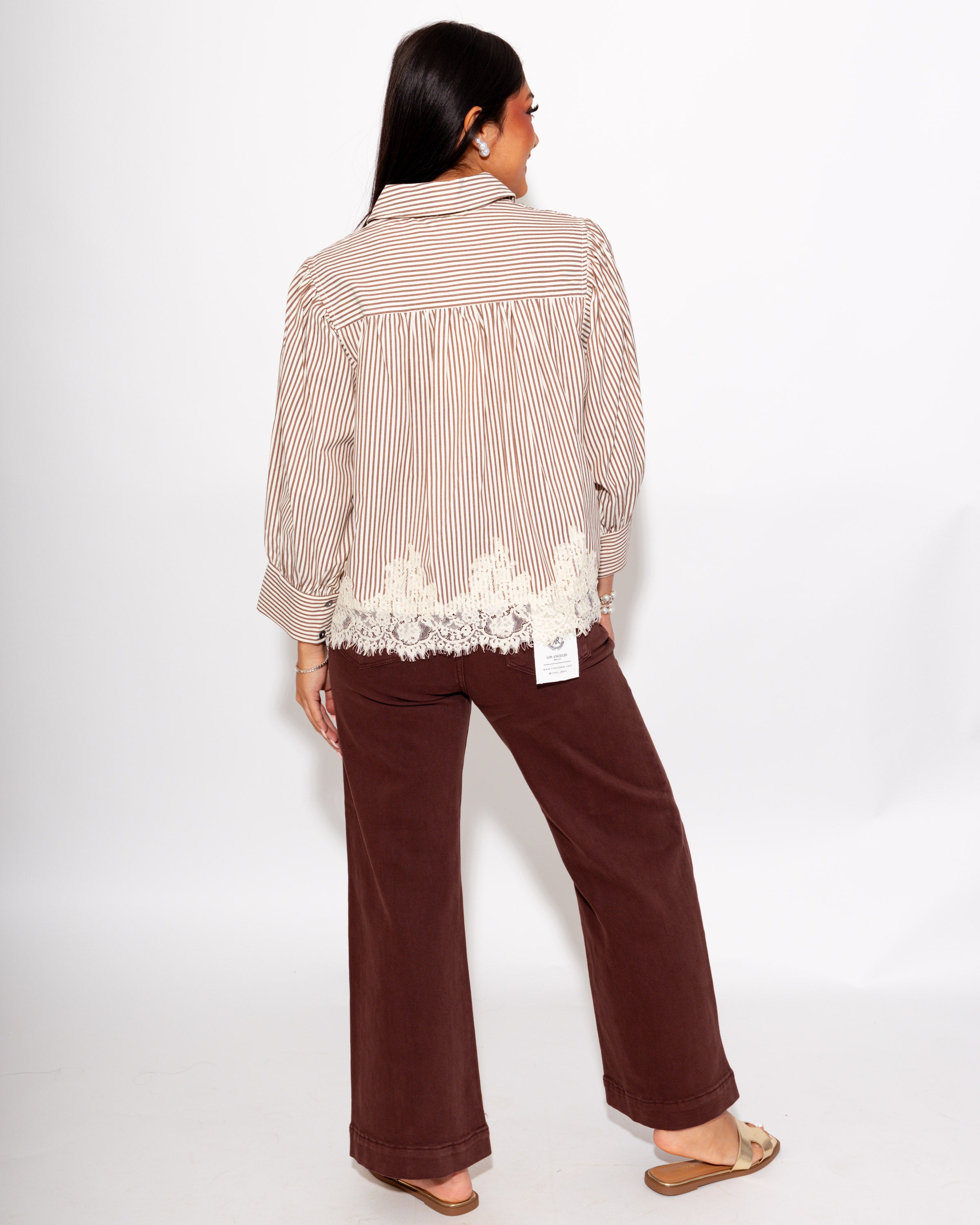 The Lace & Lines Top