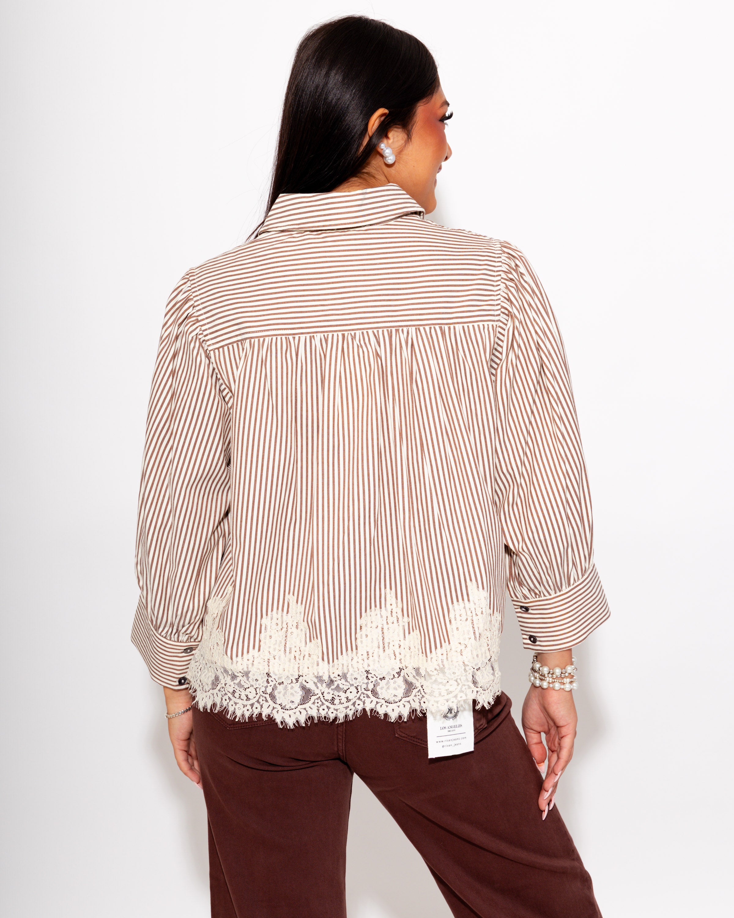 The Lace & Lines Top