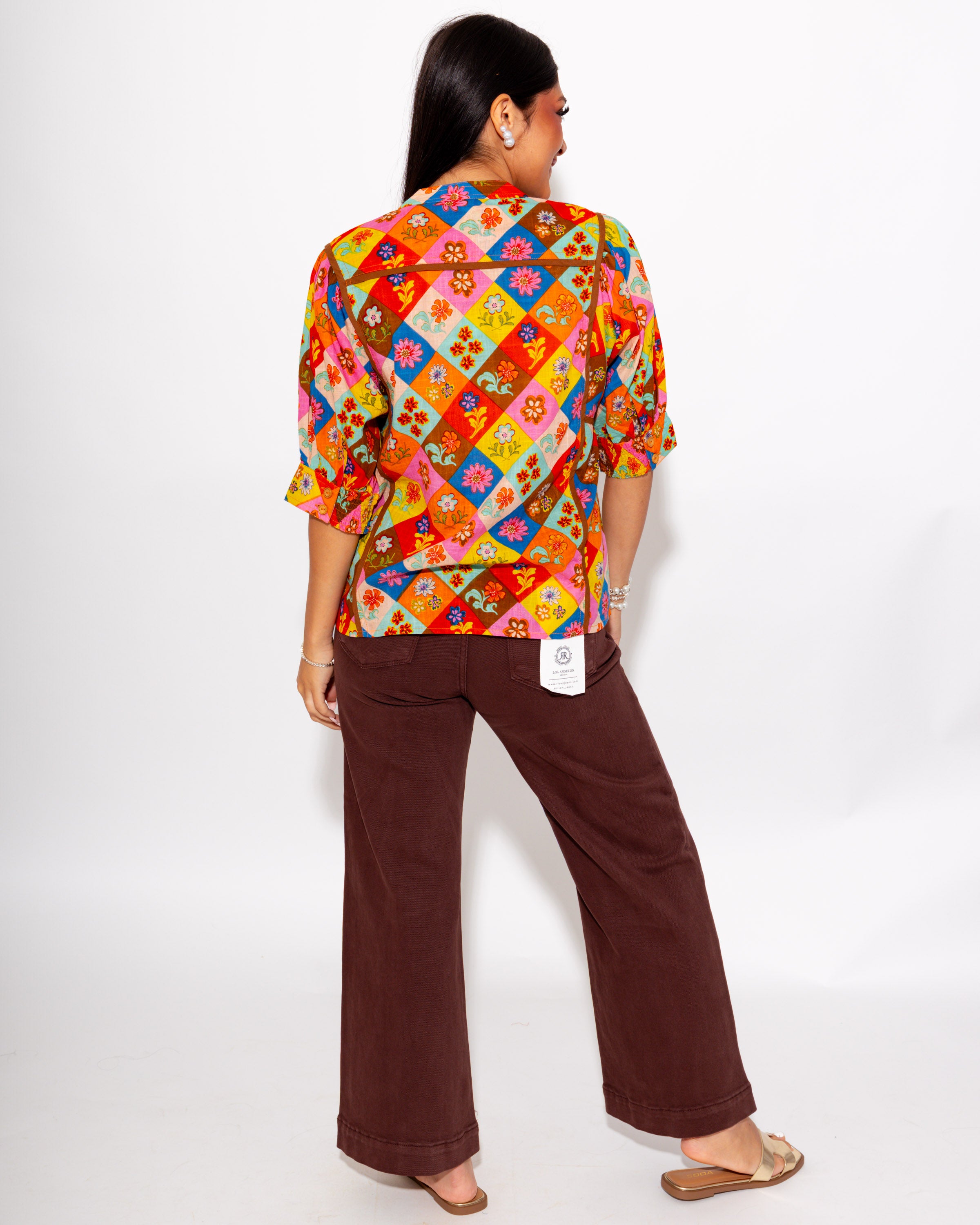 Ivy Jane | Block Patch Floral Top