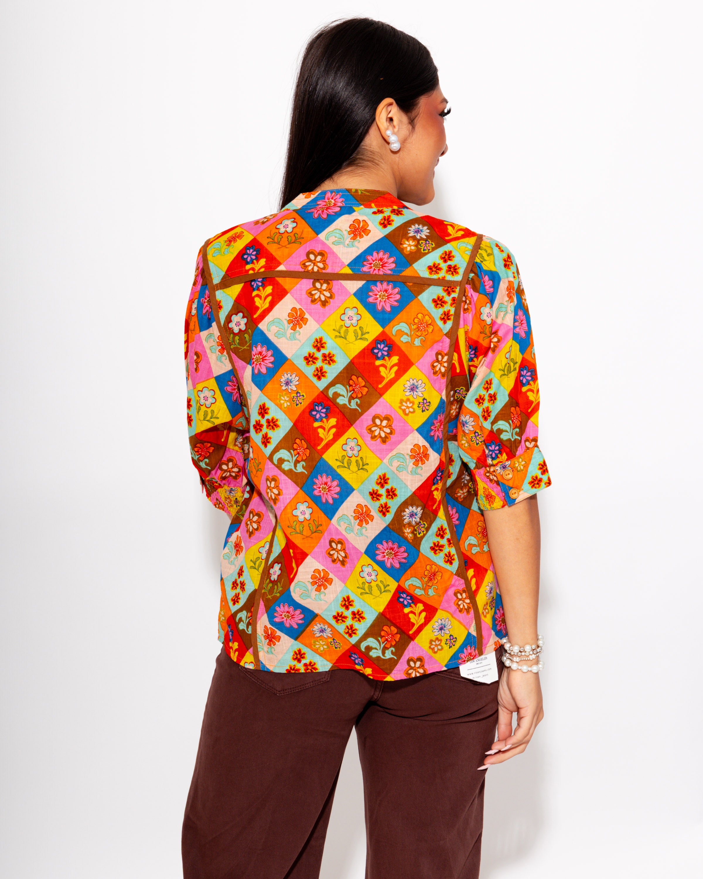 Ivy Jane | Block Patch Floral Top