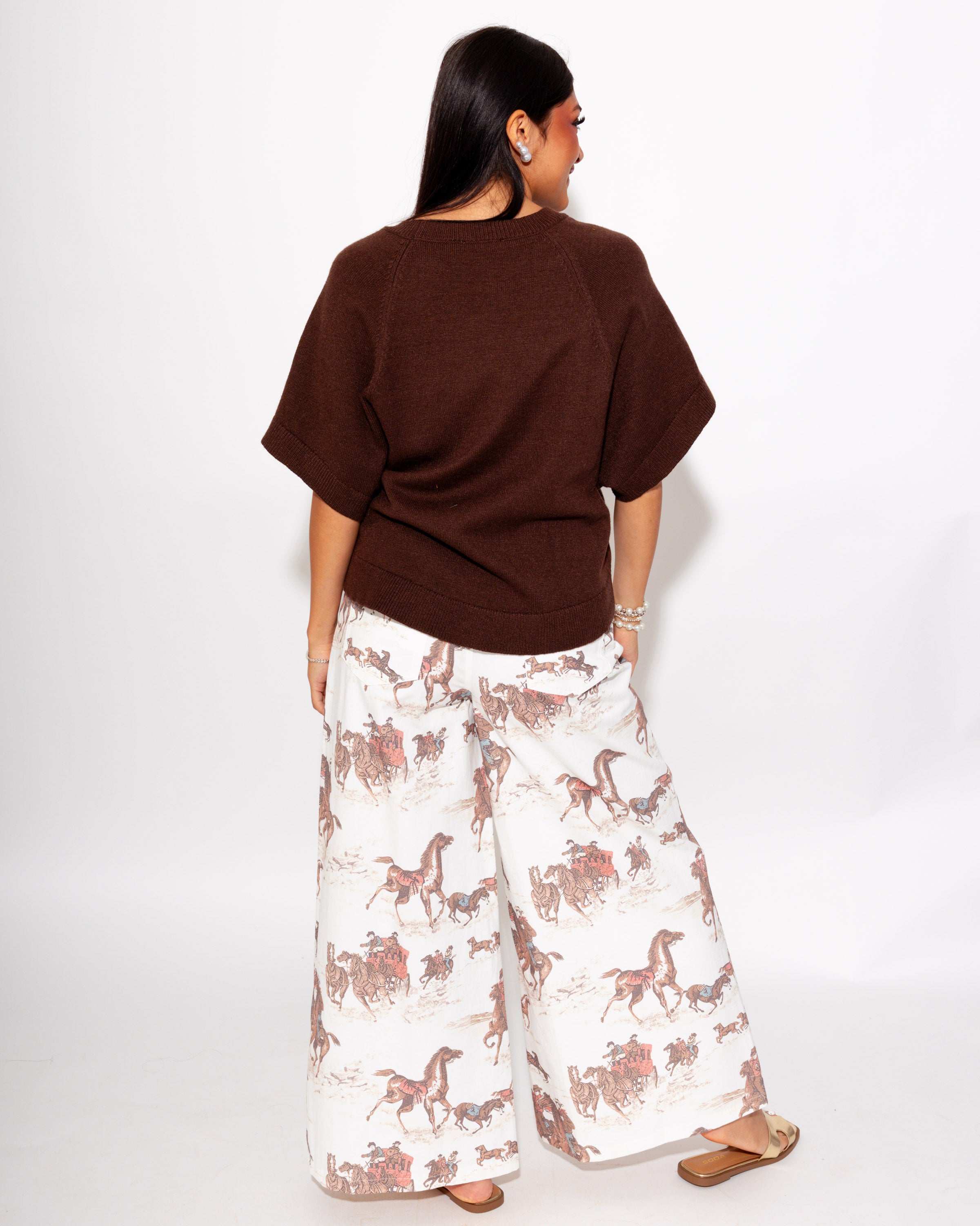 Running Wild Horse Print Pants
