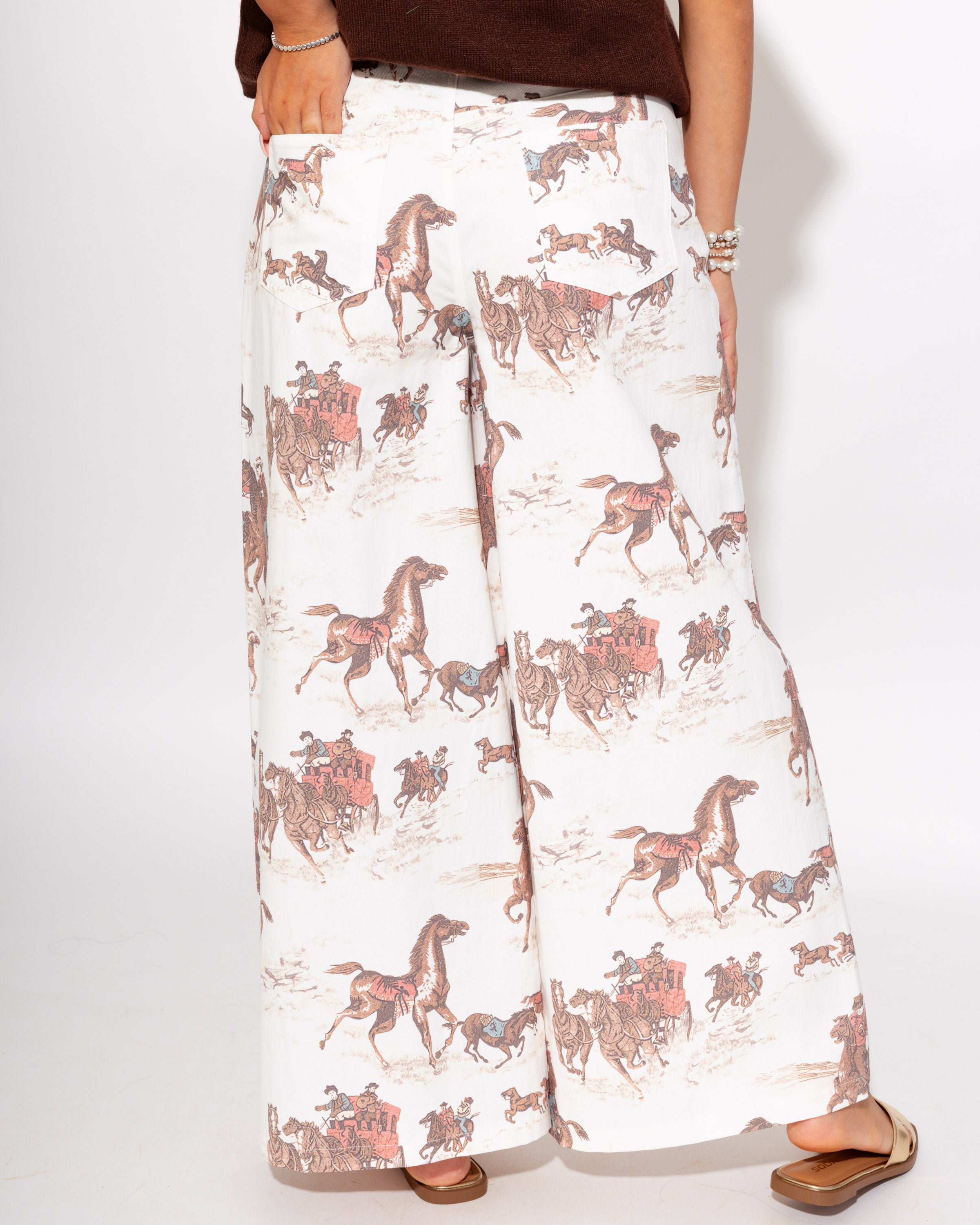 Running Wild Horse Print Pants