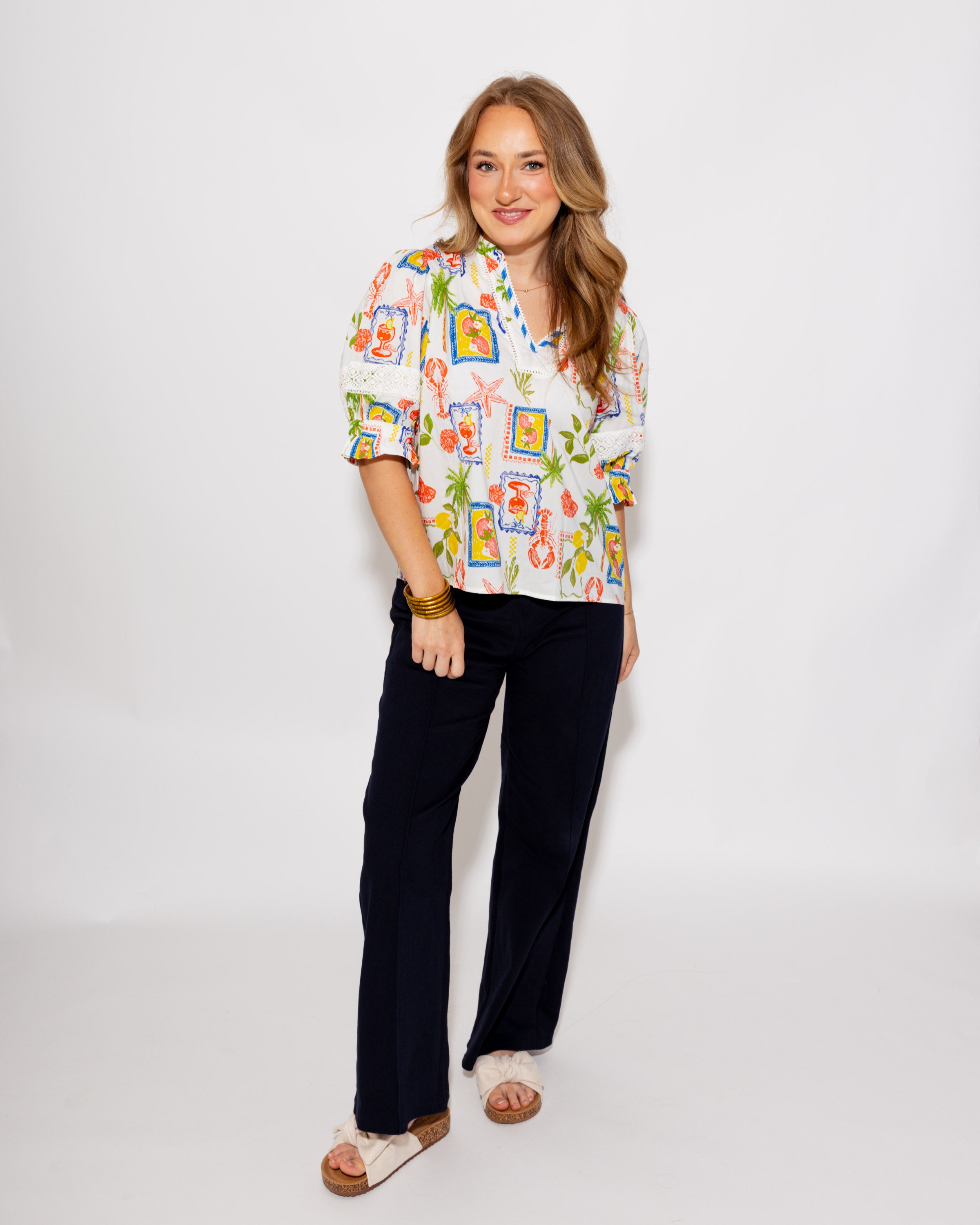 Tropical Market Print Top