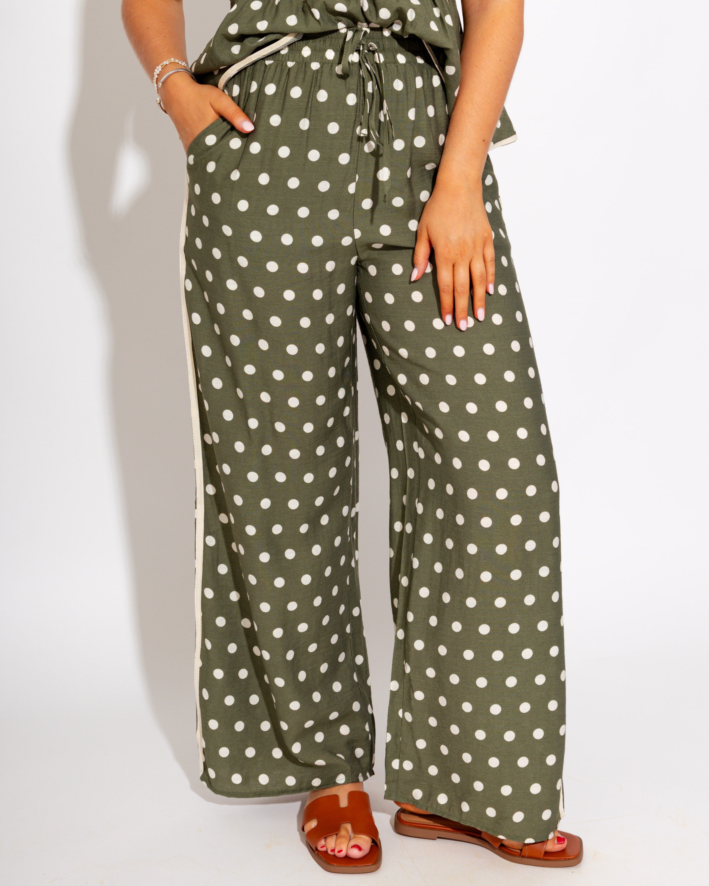 Sweet Spot Polka Dot Top & Pants Set