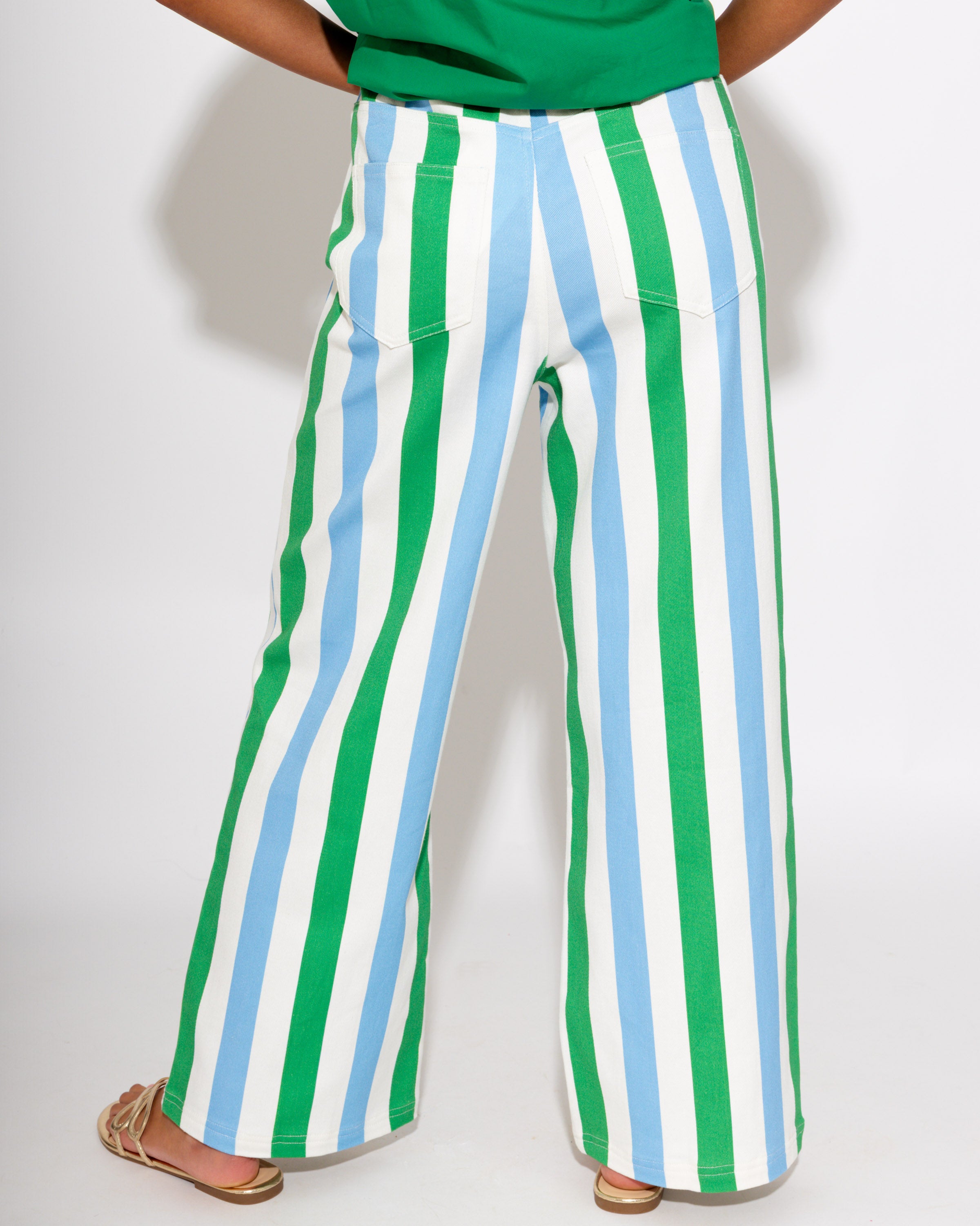 Multi Stripe Straight Leg Pants