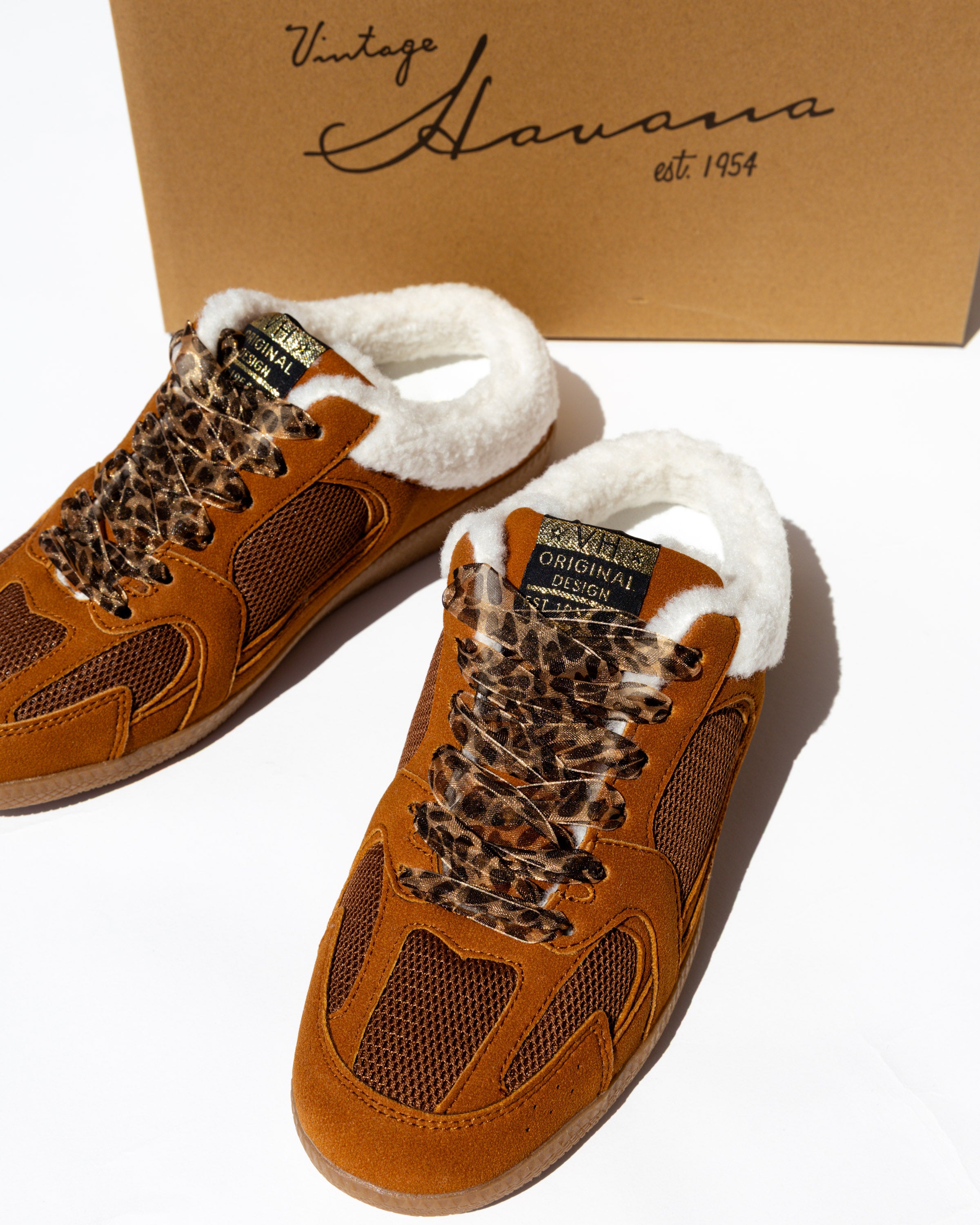 Vintage Havana Slip on Low Top Sneaker in Tan/Brown