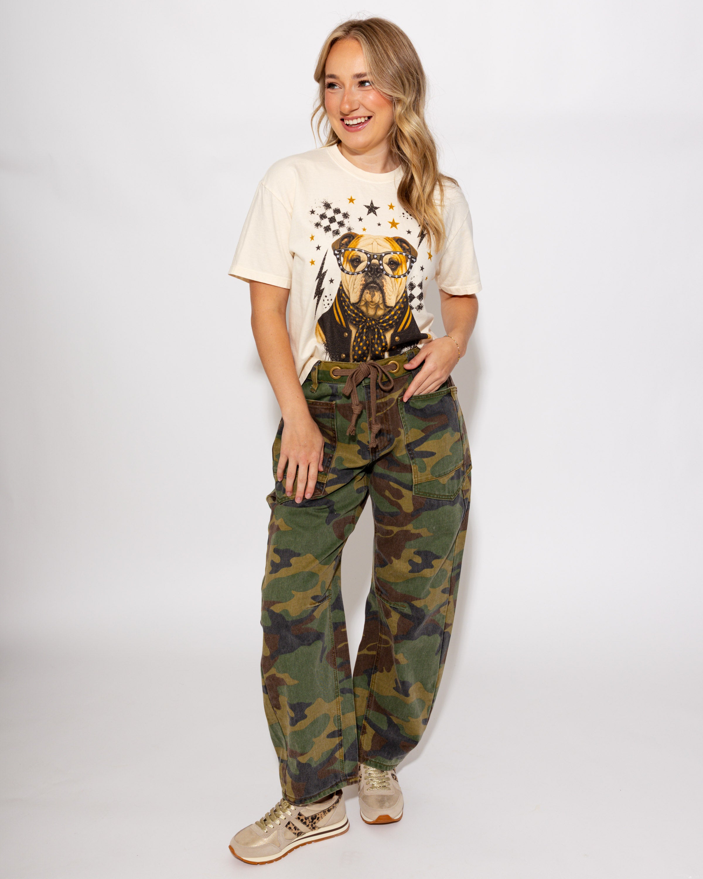 Varsity Specs Rhinestone Bulldog Spirit Tee