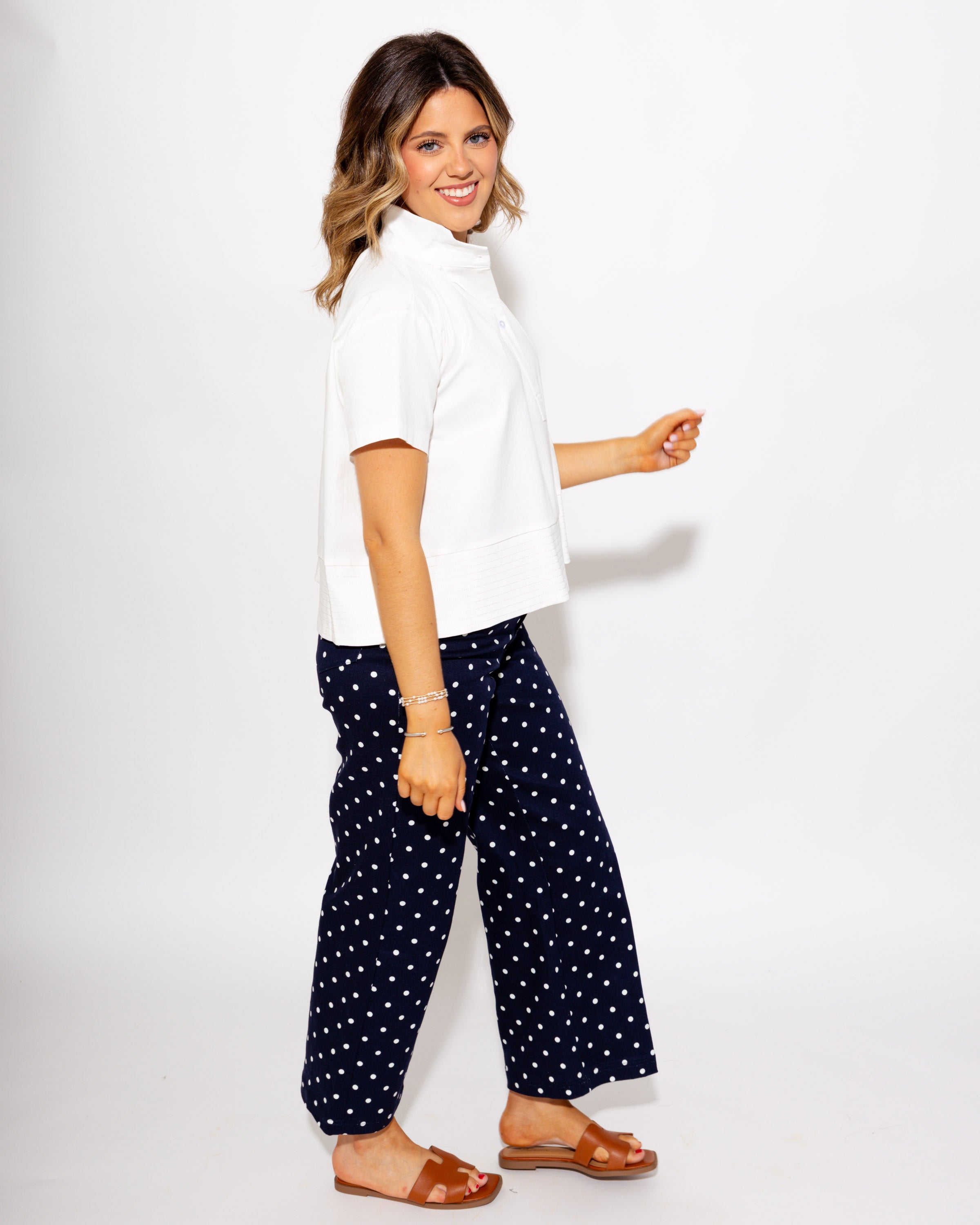 Everyday Ivory Stitch Detail Top