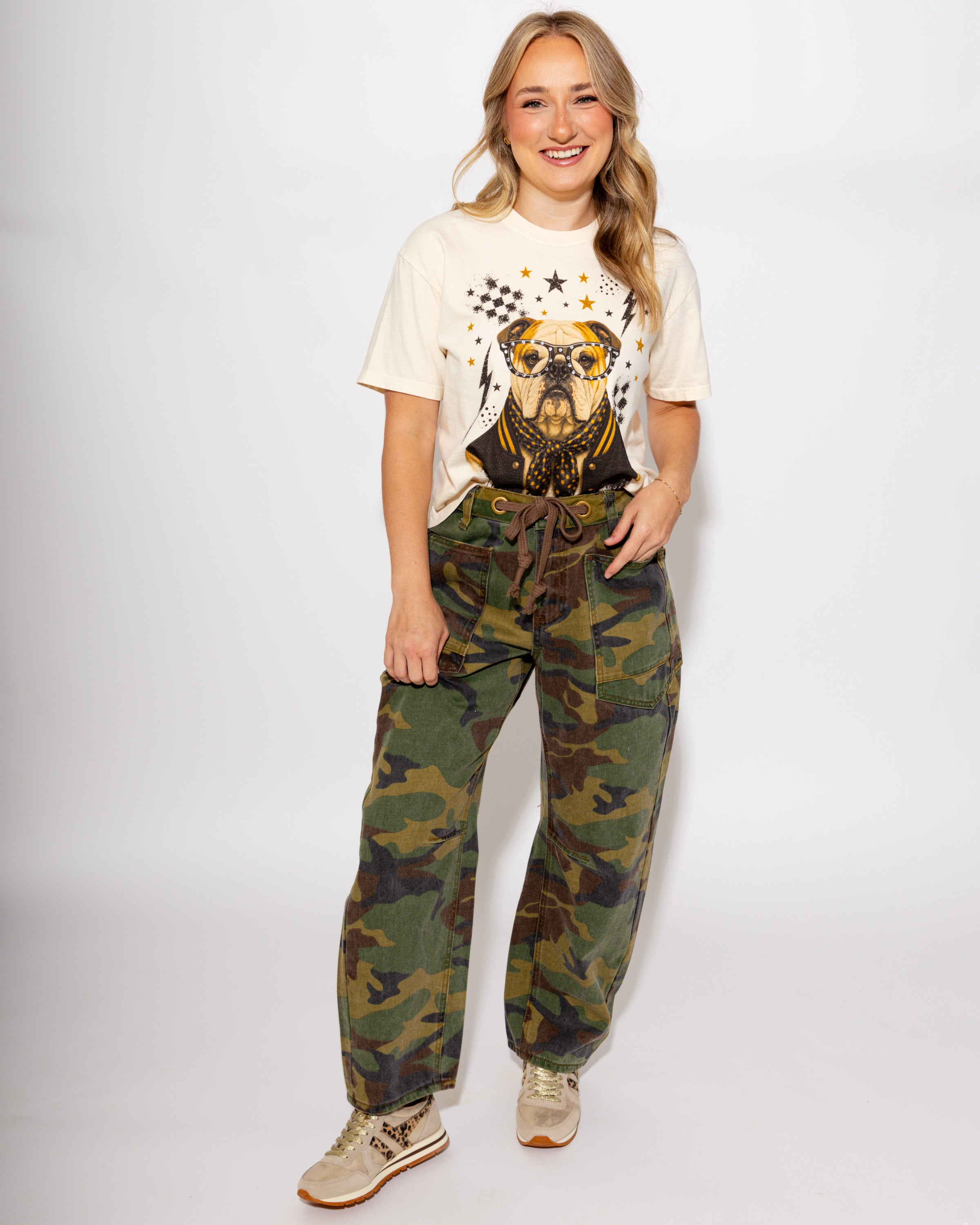 Varsity Specs Rhinestone Bulldog Spirit Tee