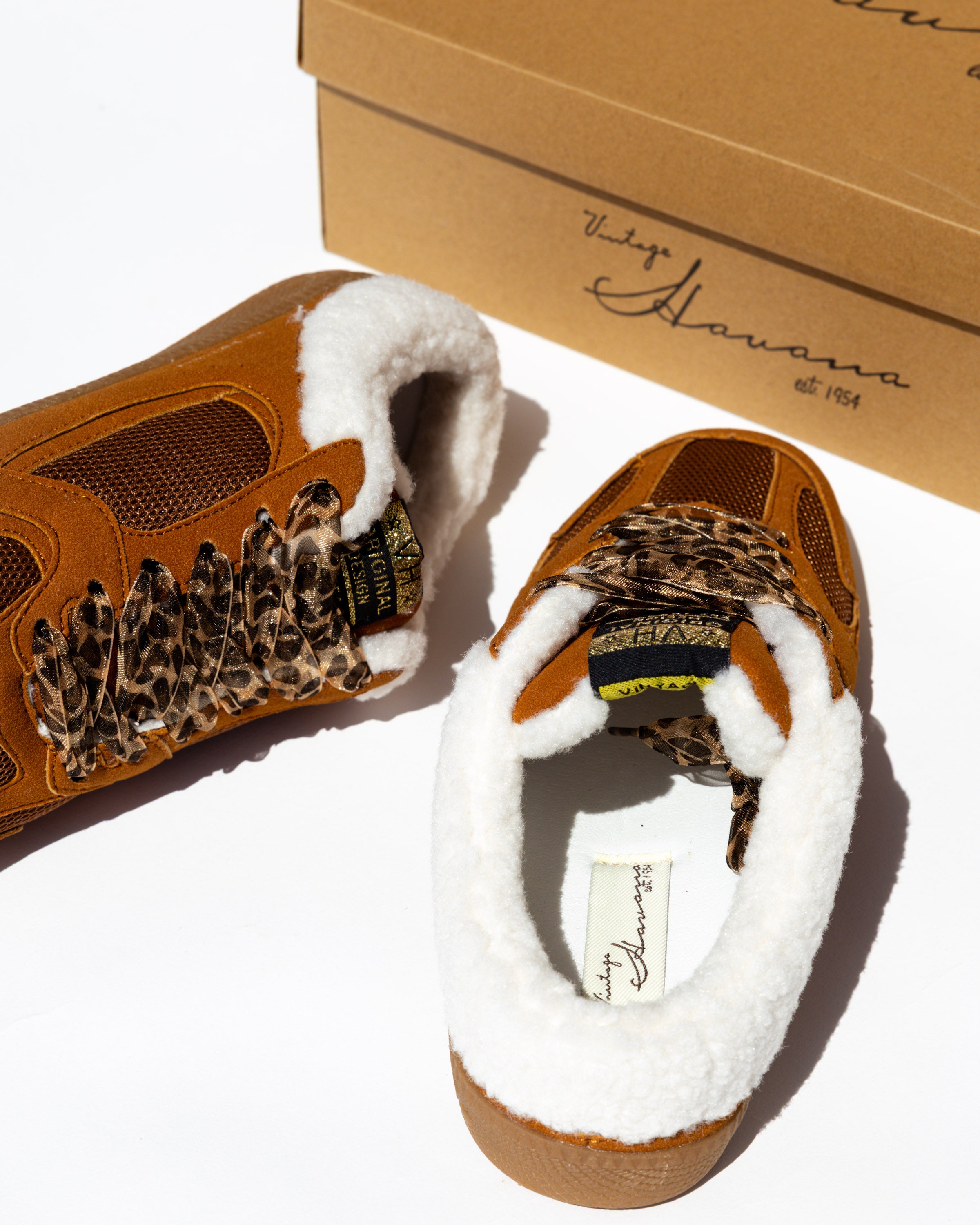 Vintage Havana Slip on Low Top Sneaker in Tan/Brown