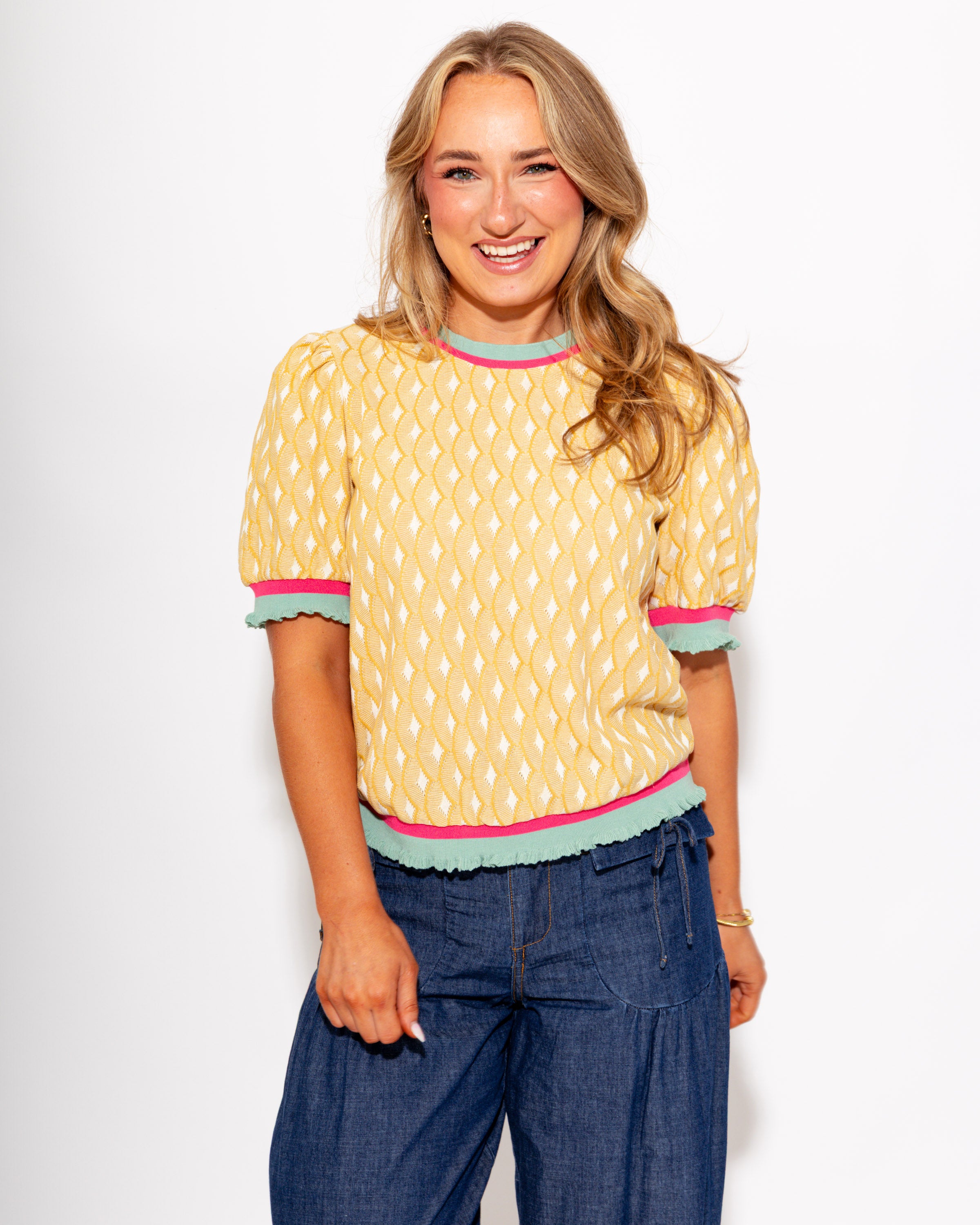 The Playful Pattern Knit Top