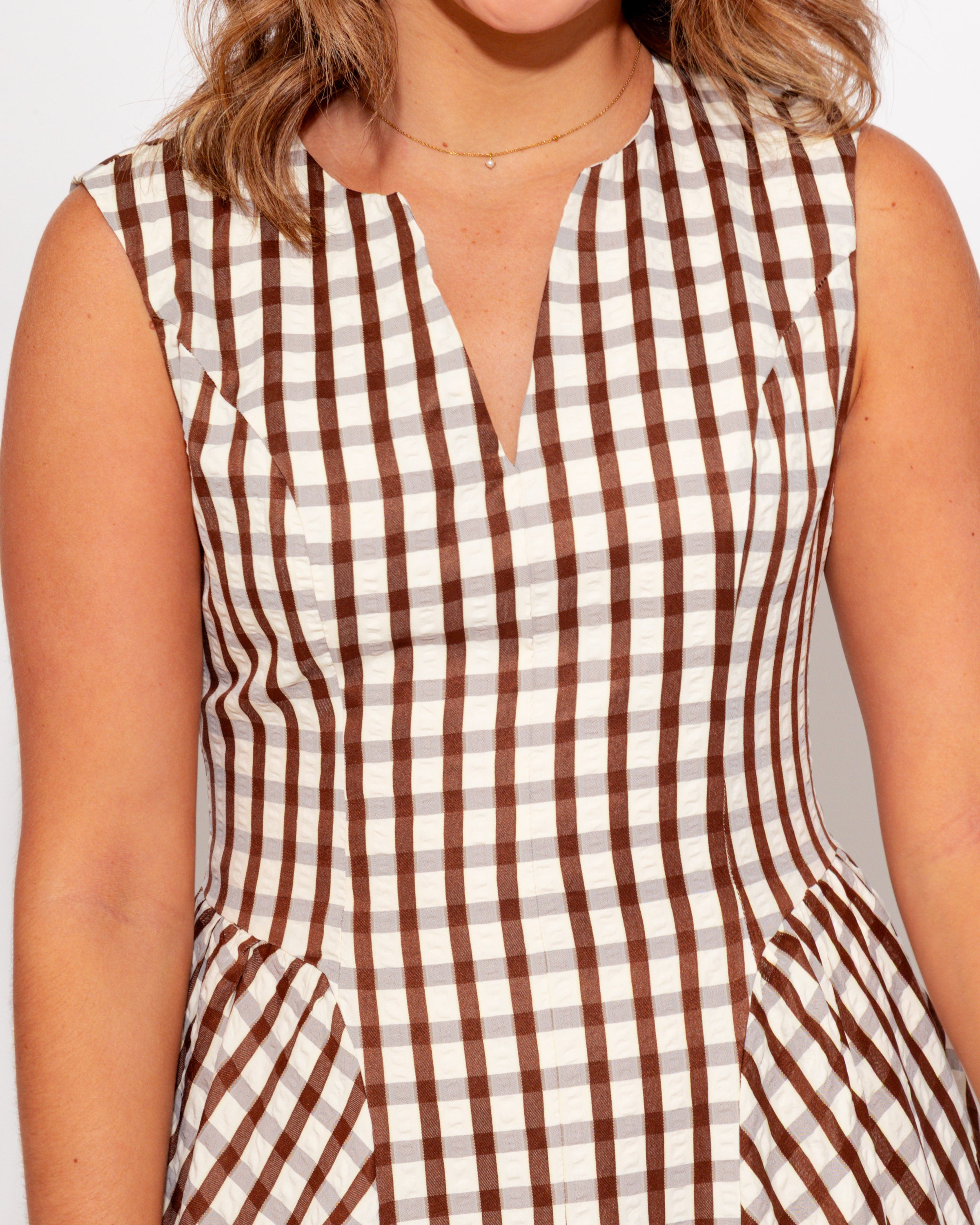 Timeless Gingham Midi Dress
