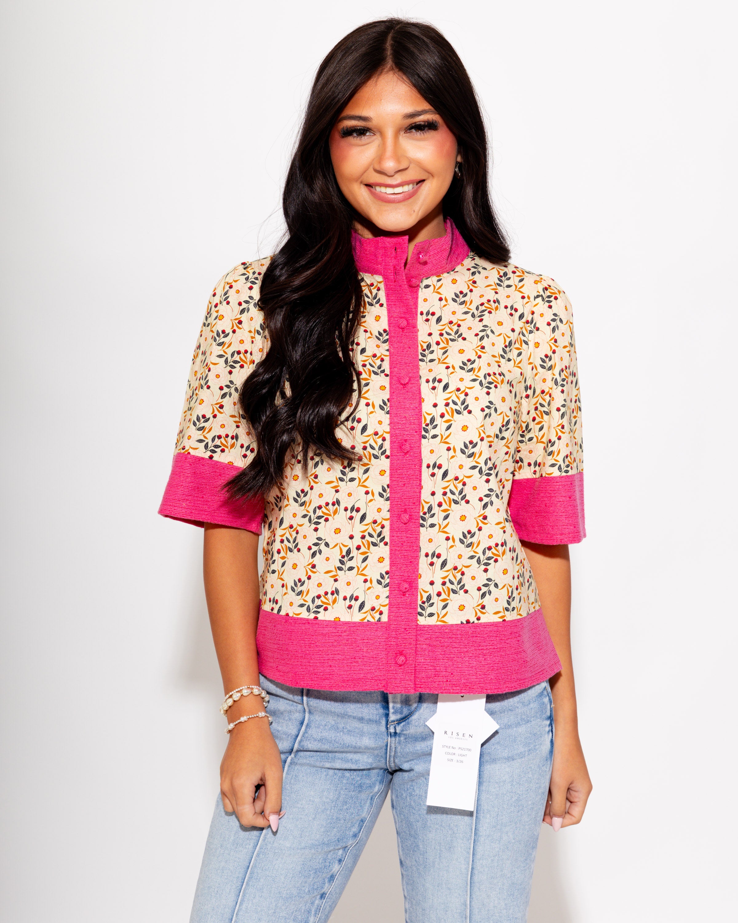 Color Pop Floral Top