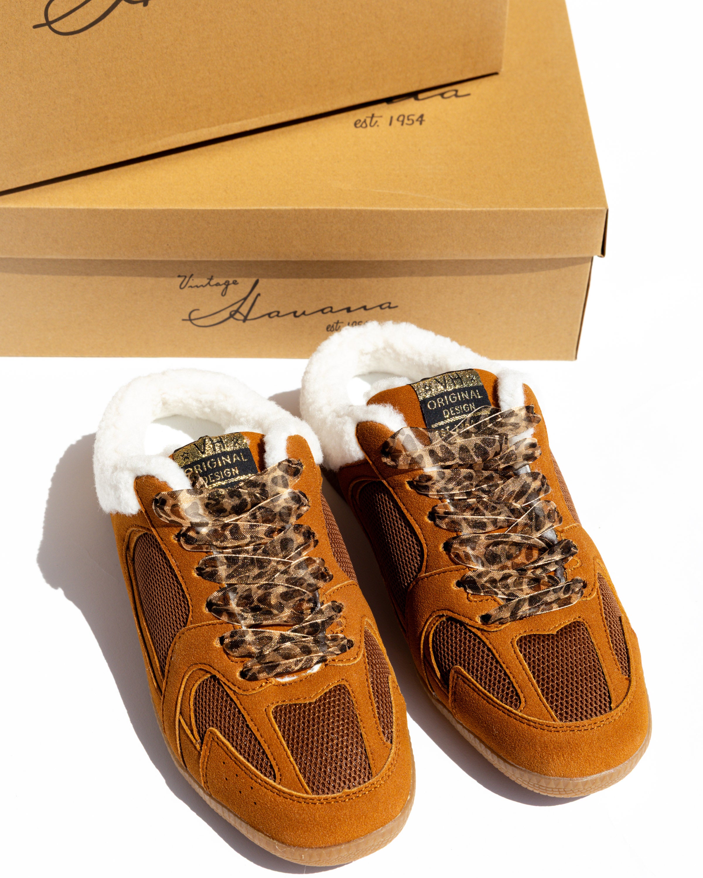 Vintage Havana Slip on Low Top Sneaker in Tan/Brown