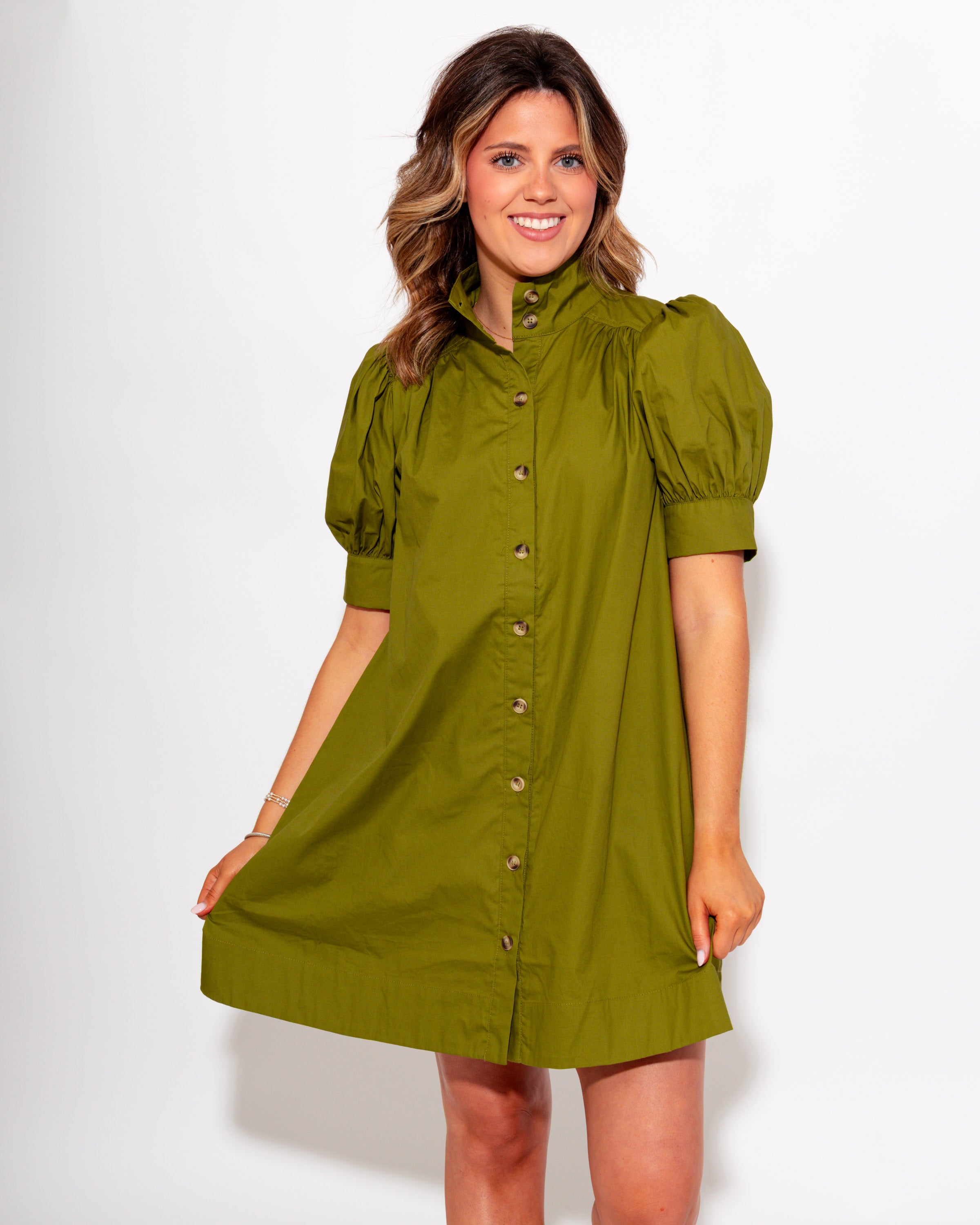 Everyday Button Down Mini Dress