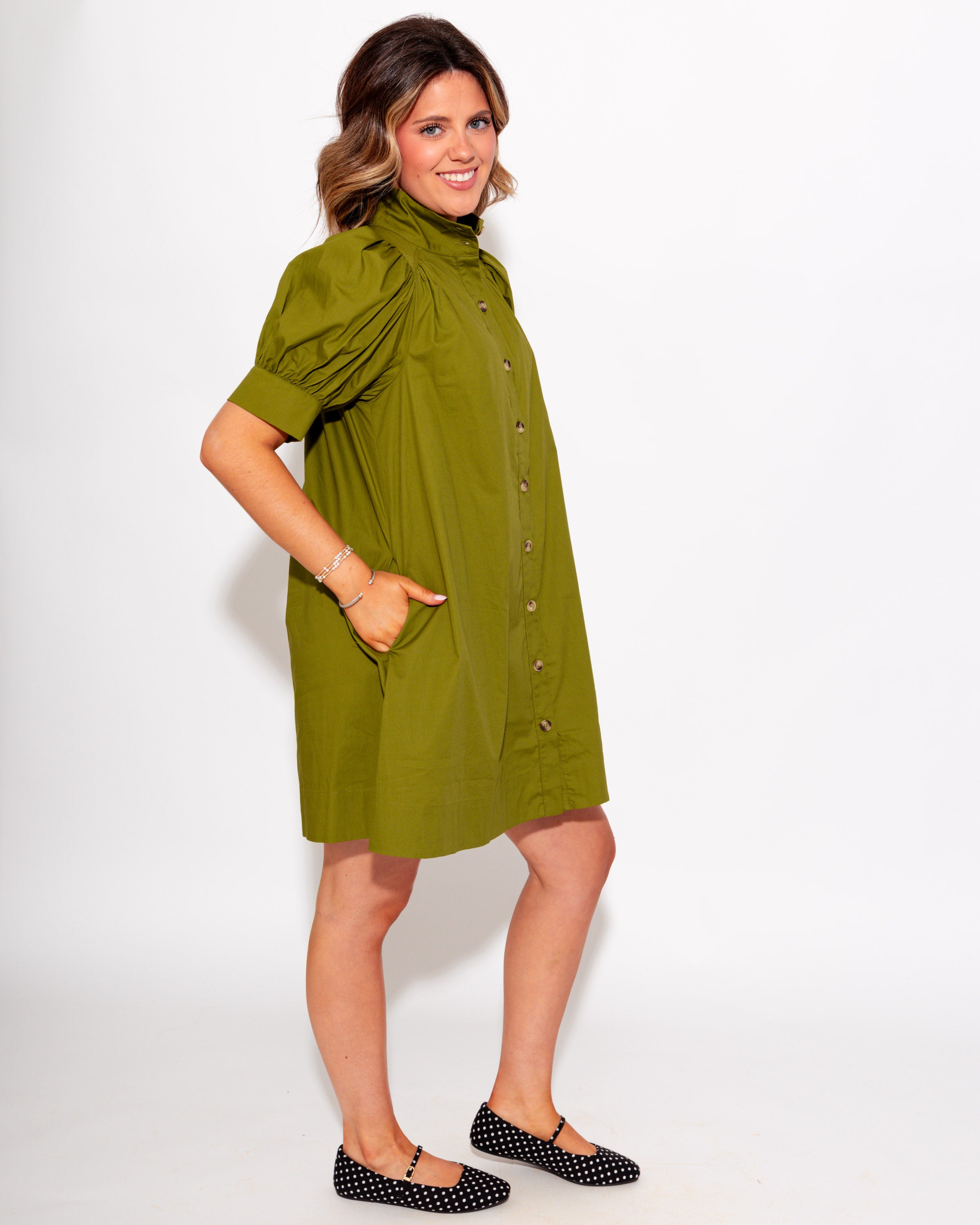 Everyday Button Down Mini Dress