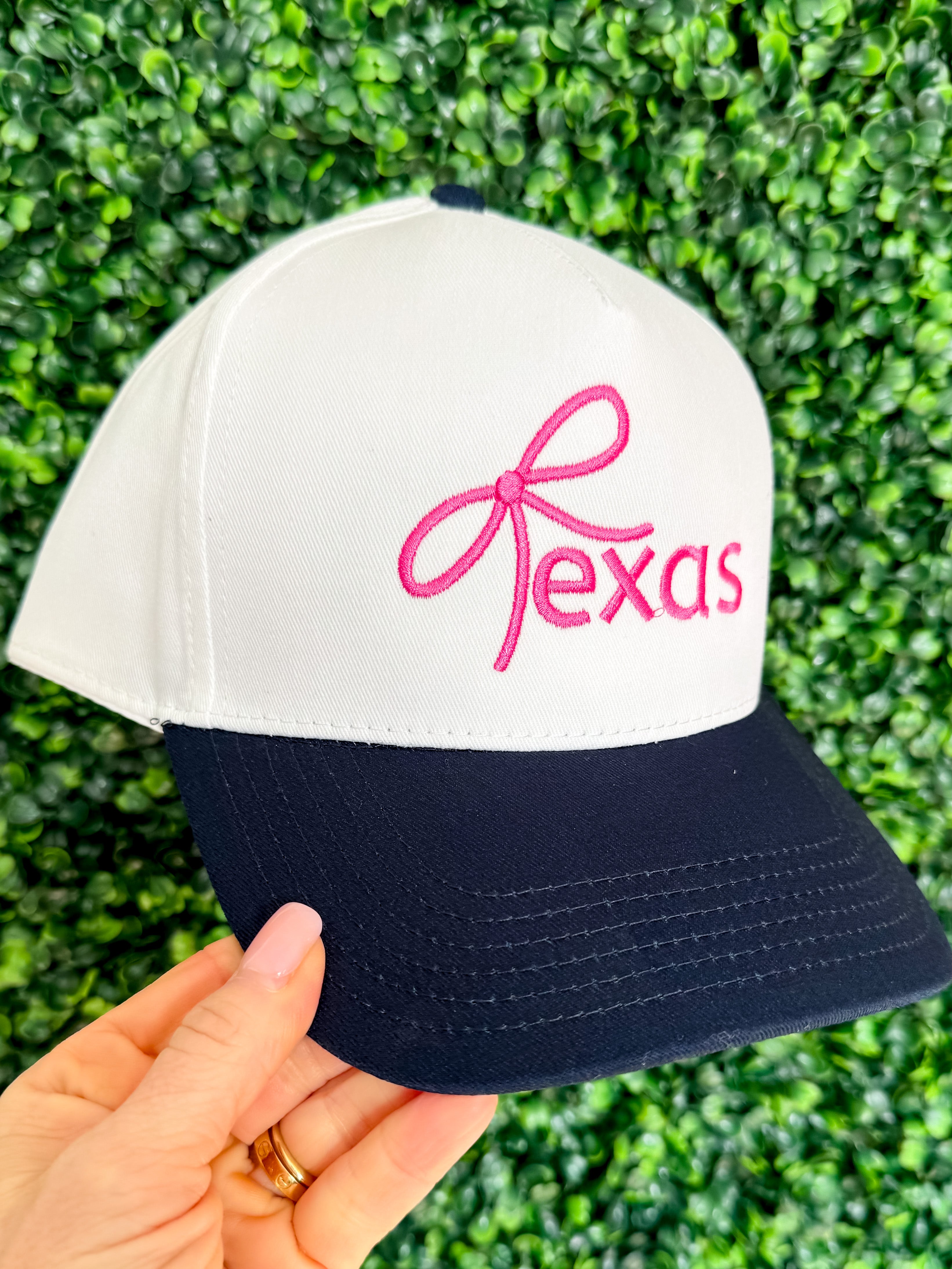 Texas Bow Navy Hat