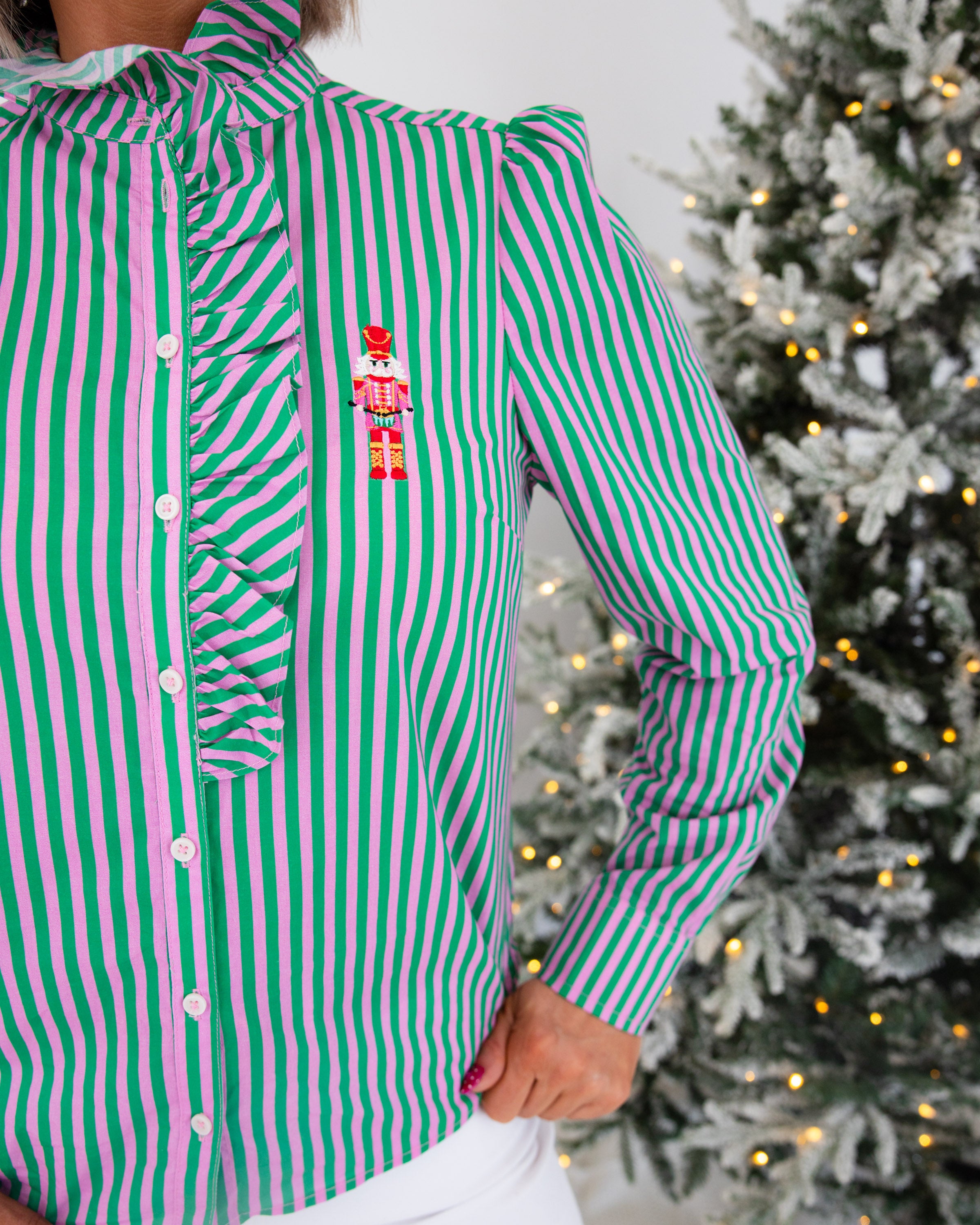 Nutcracker Ruffle Top