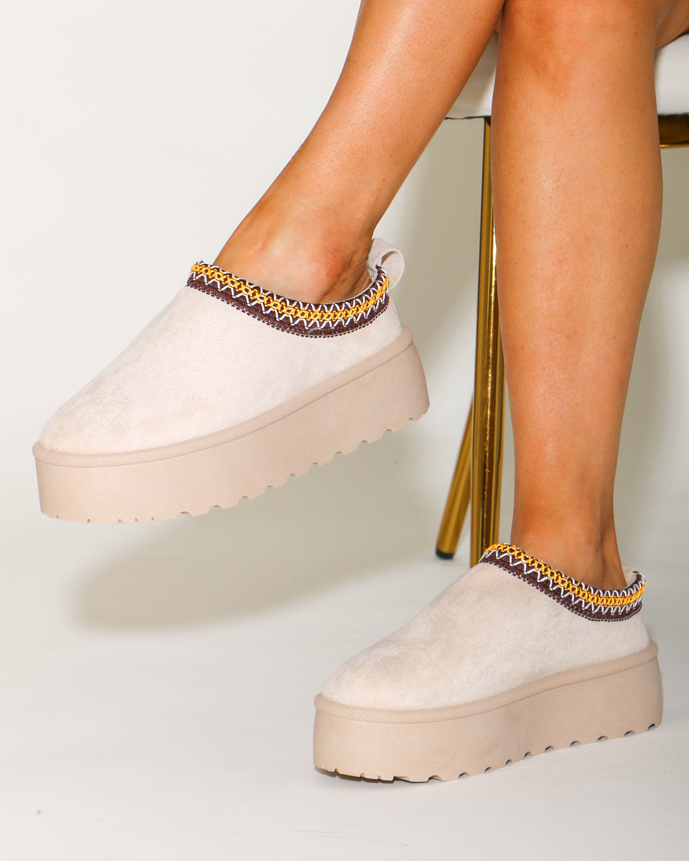 Mule Slip-ons in Moon