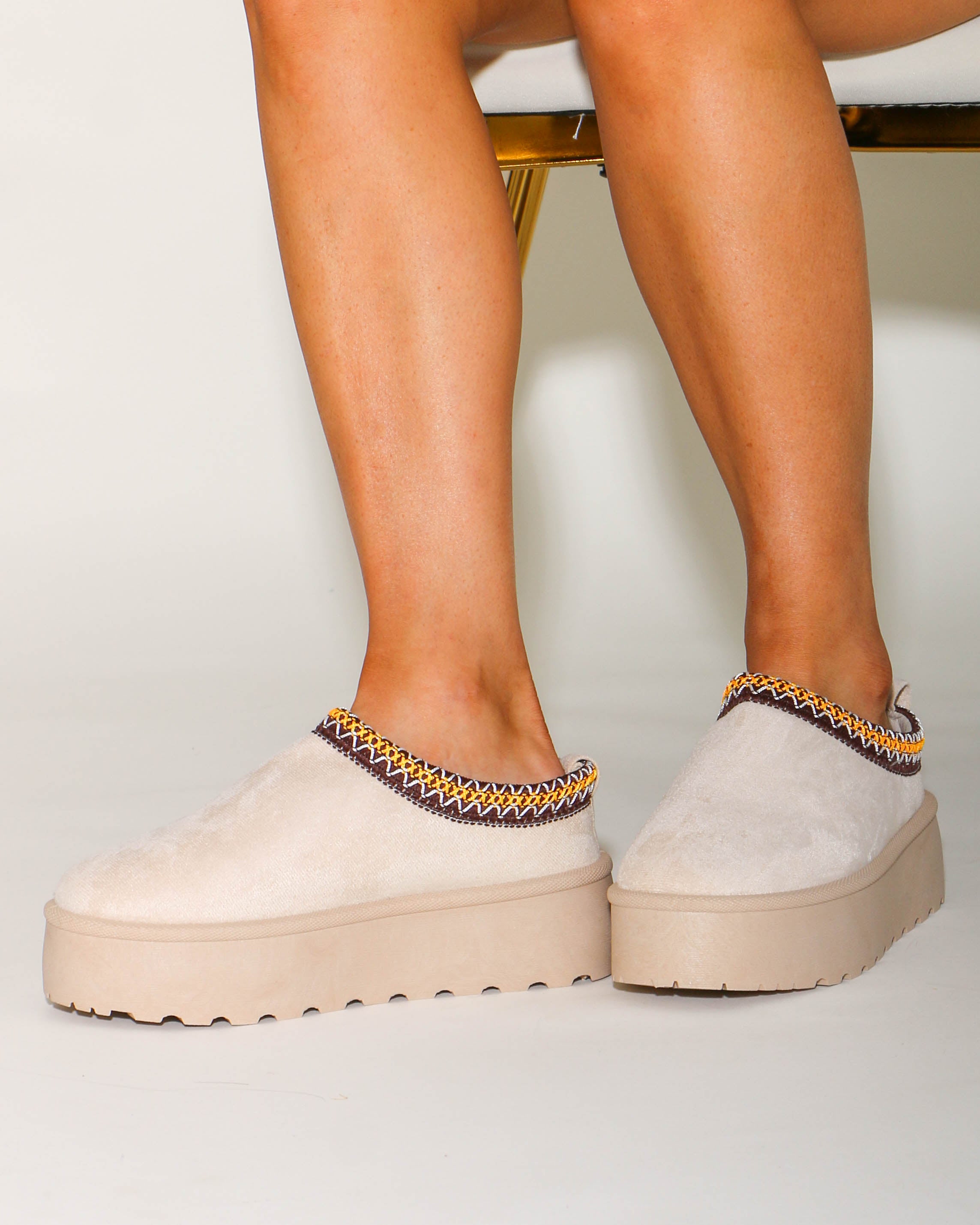 Mule Slip-ons in Moon