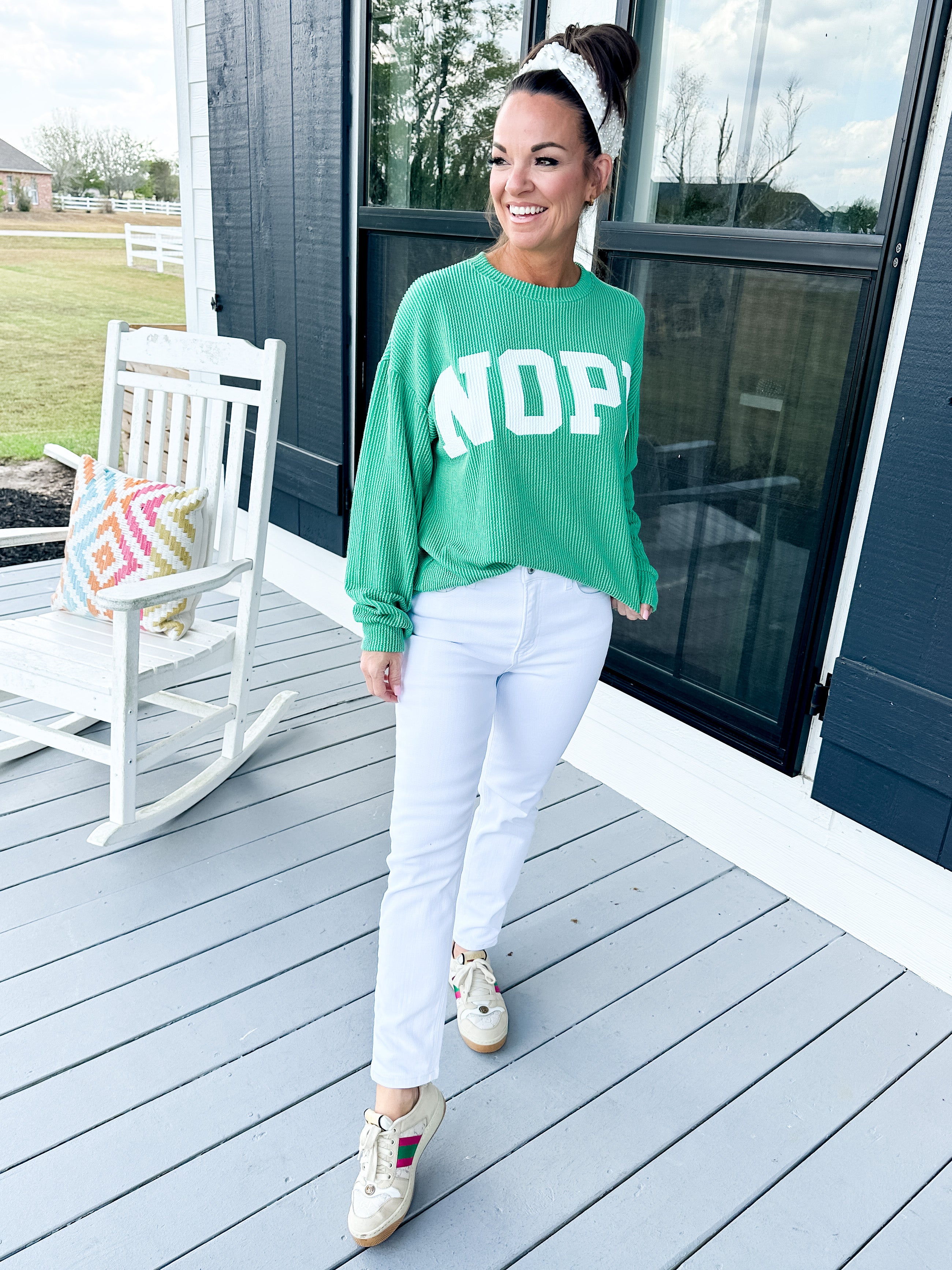 Nope Pullover in Green
