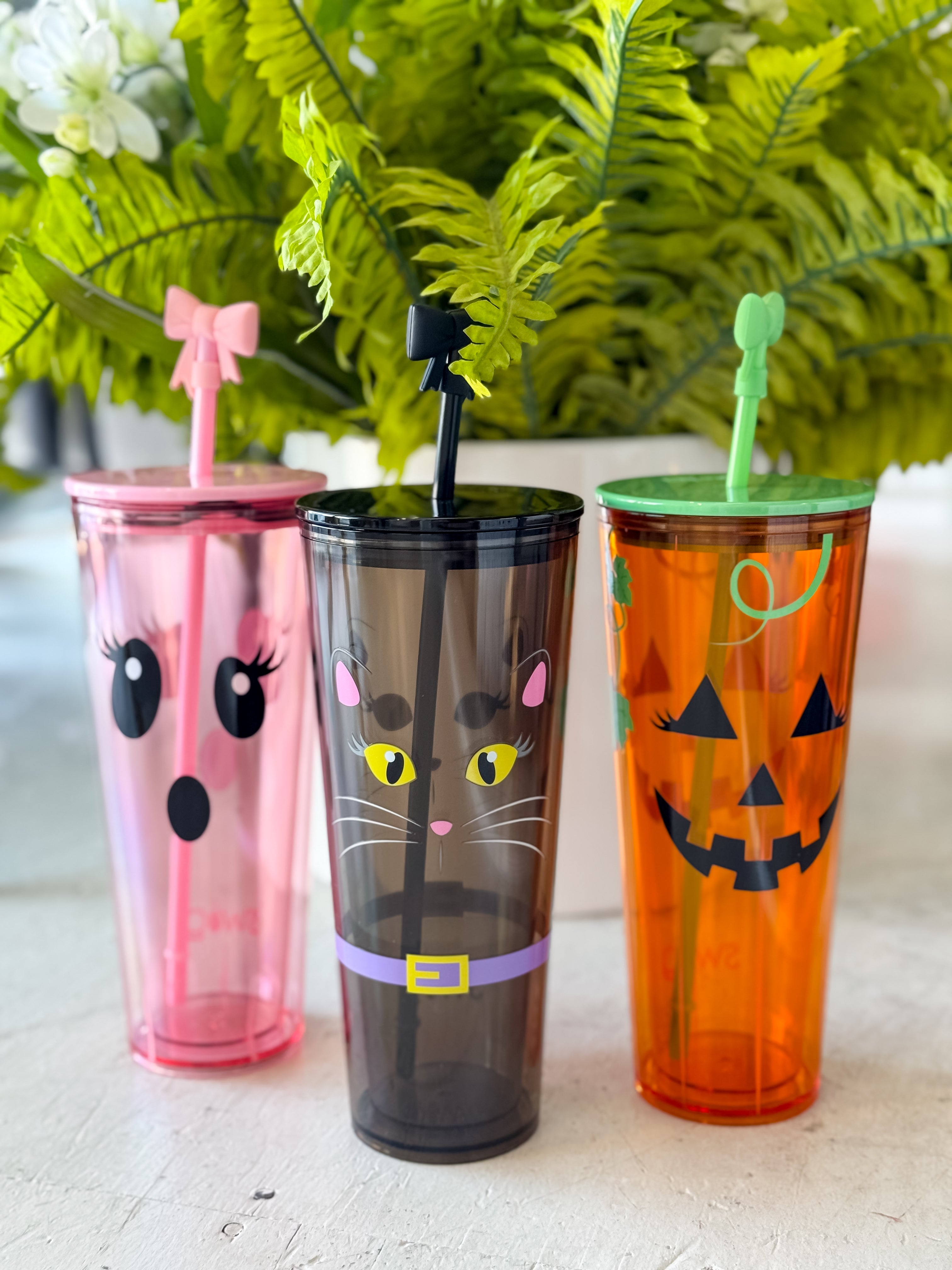 Boo Crew Pumpkin Plastic Tumbler (24oz)