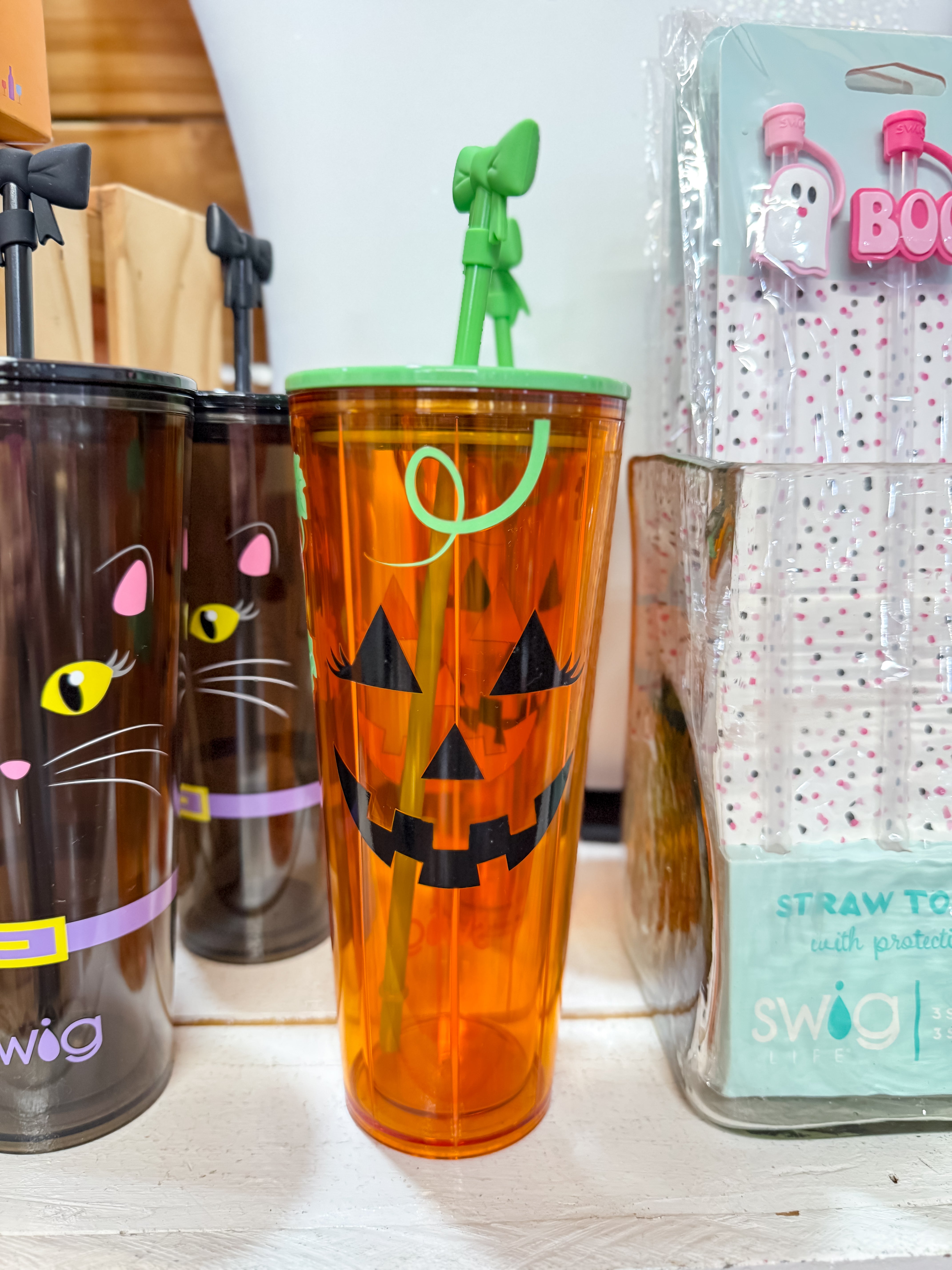 Boo Crew Pumpkin Plastic Tumbler (24oz)