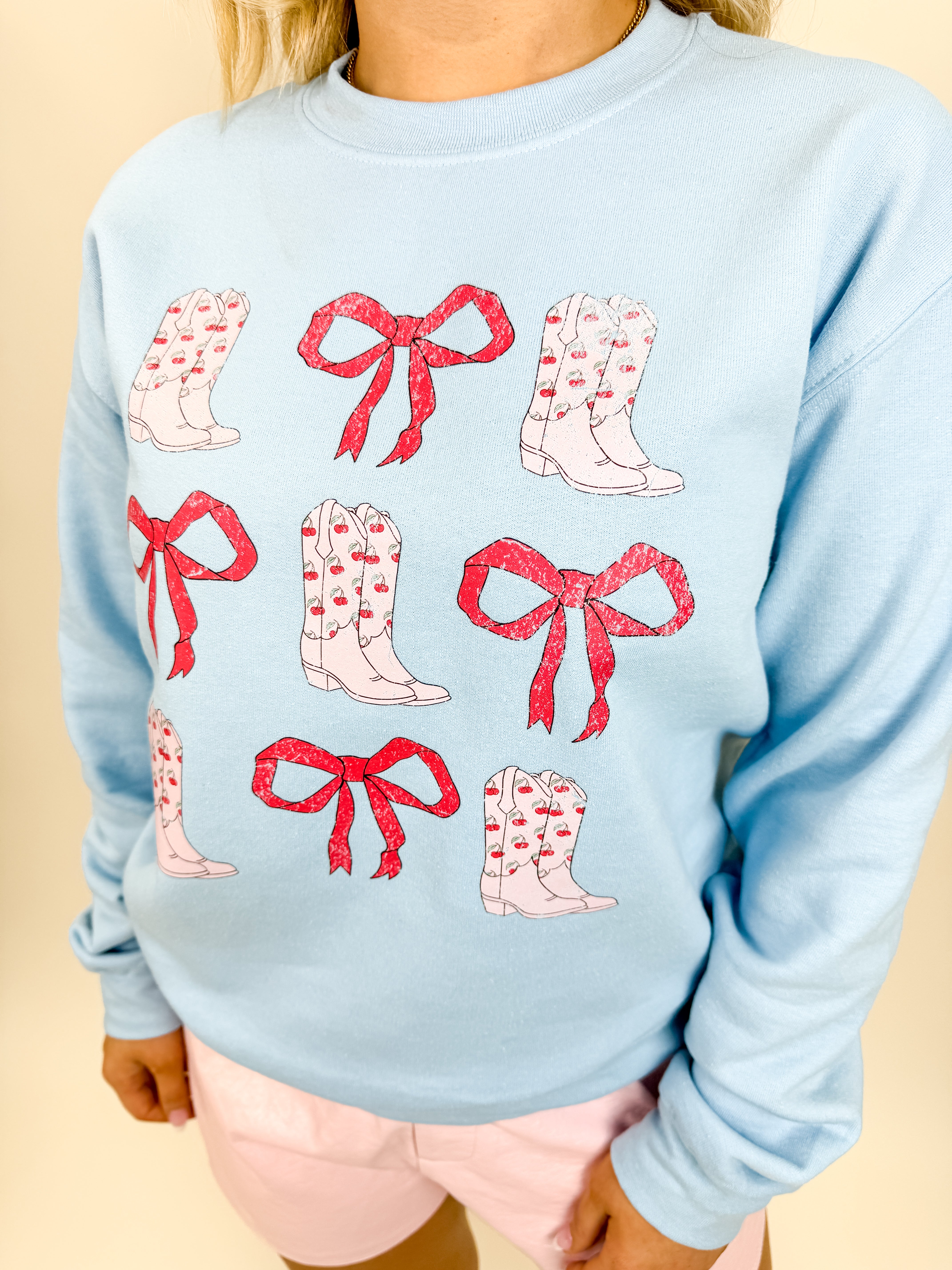 Boots and Bows Sweatshirt