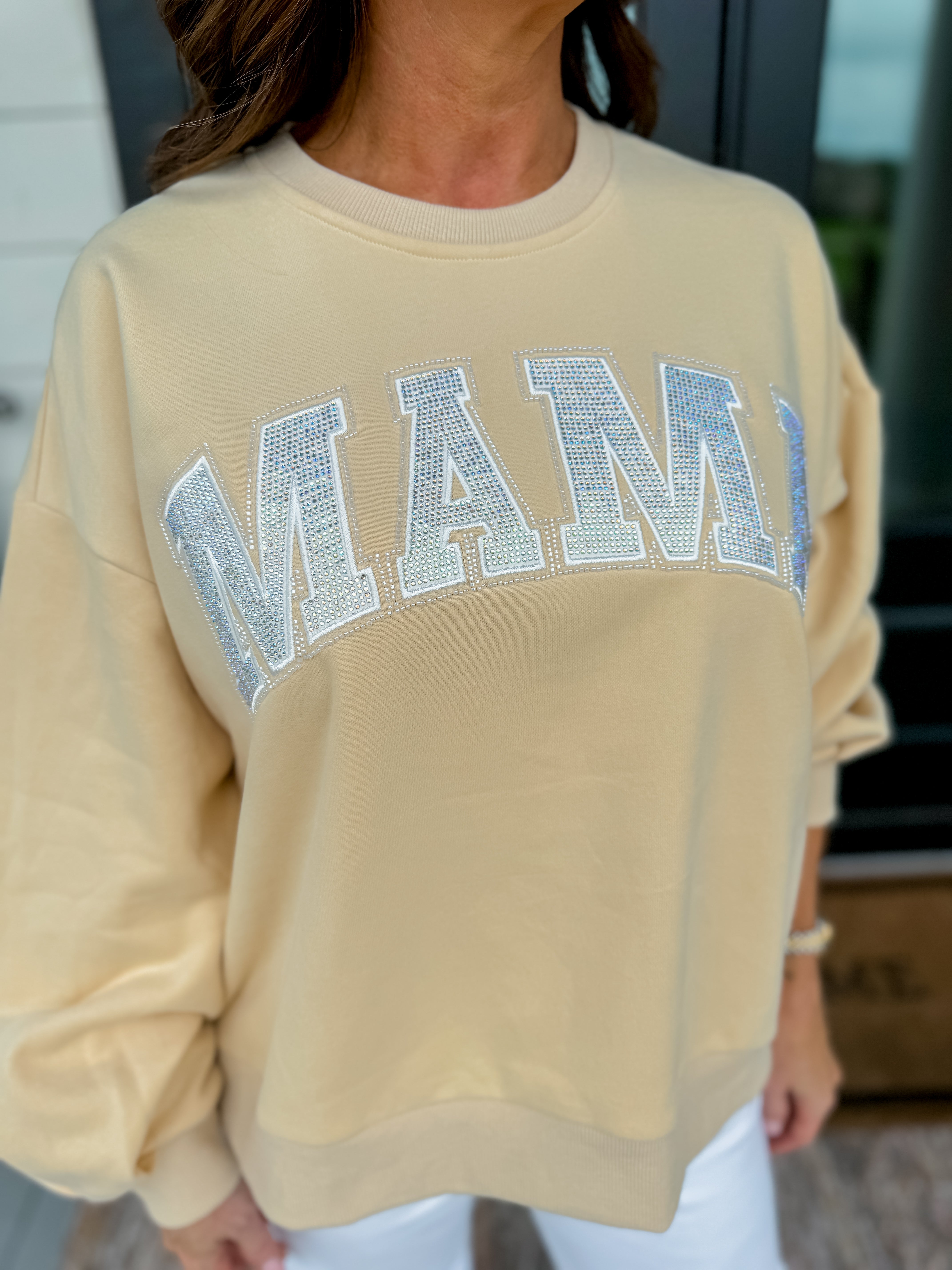 Beige 'Mama' Sweatshirt