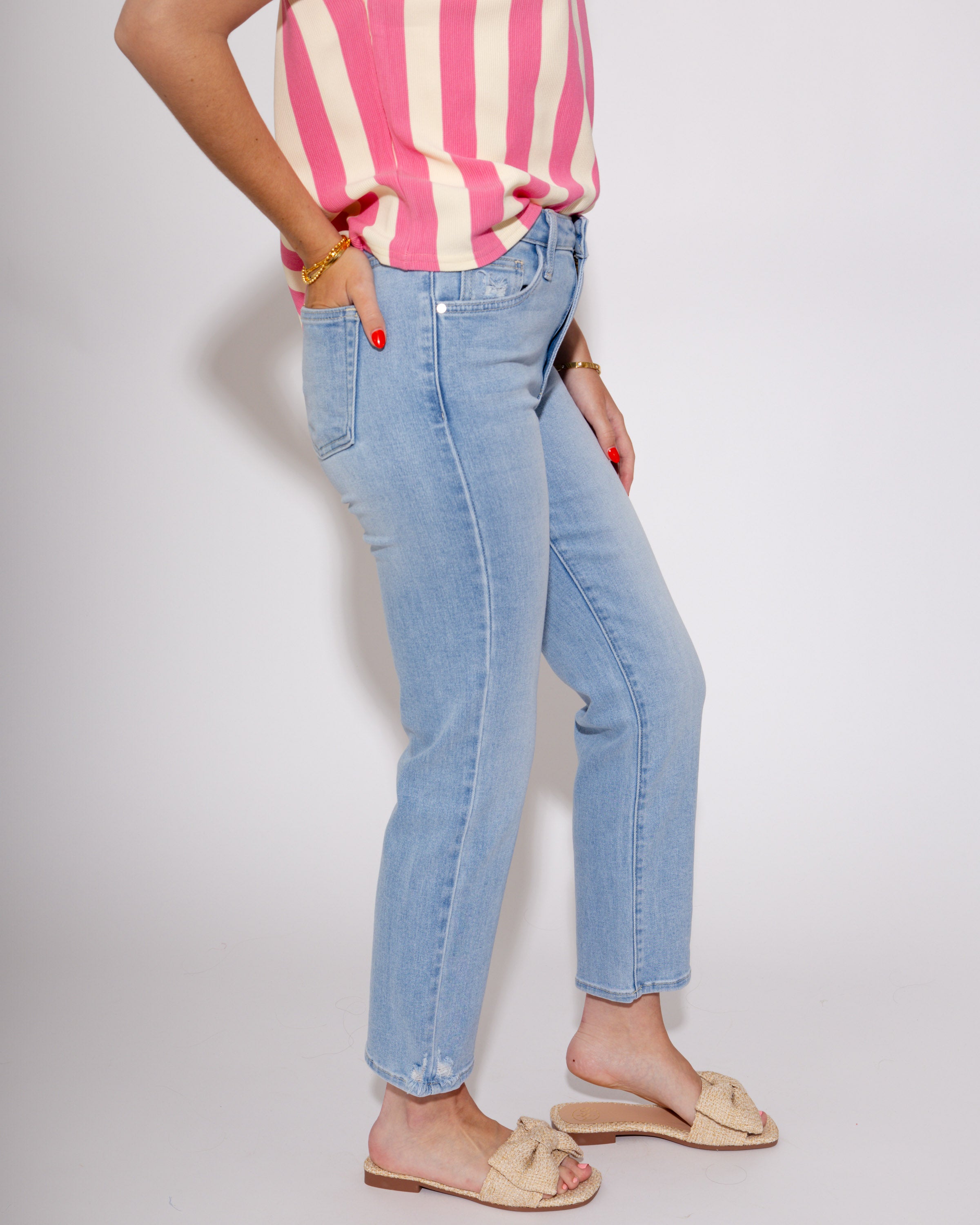 The Everyday Slim Straight Light Jeans