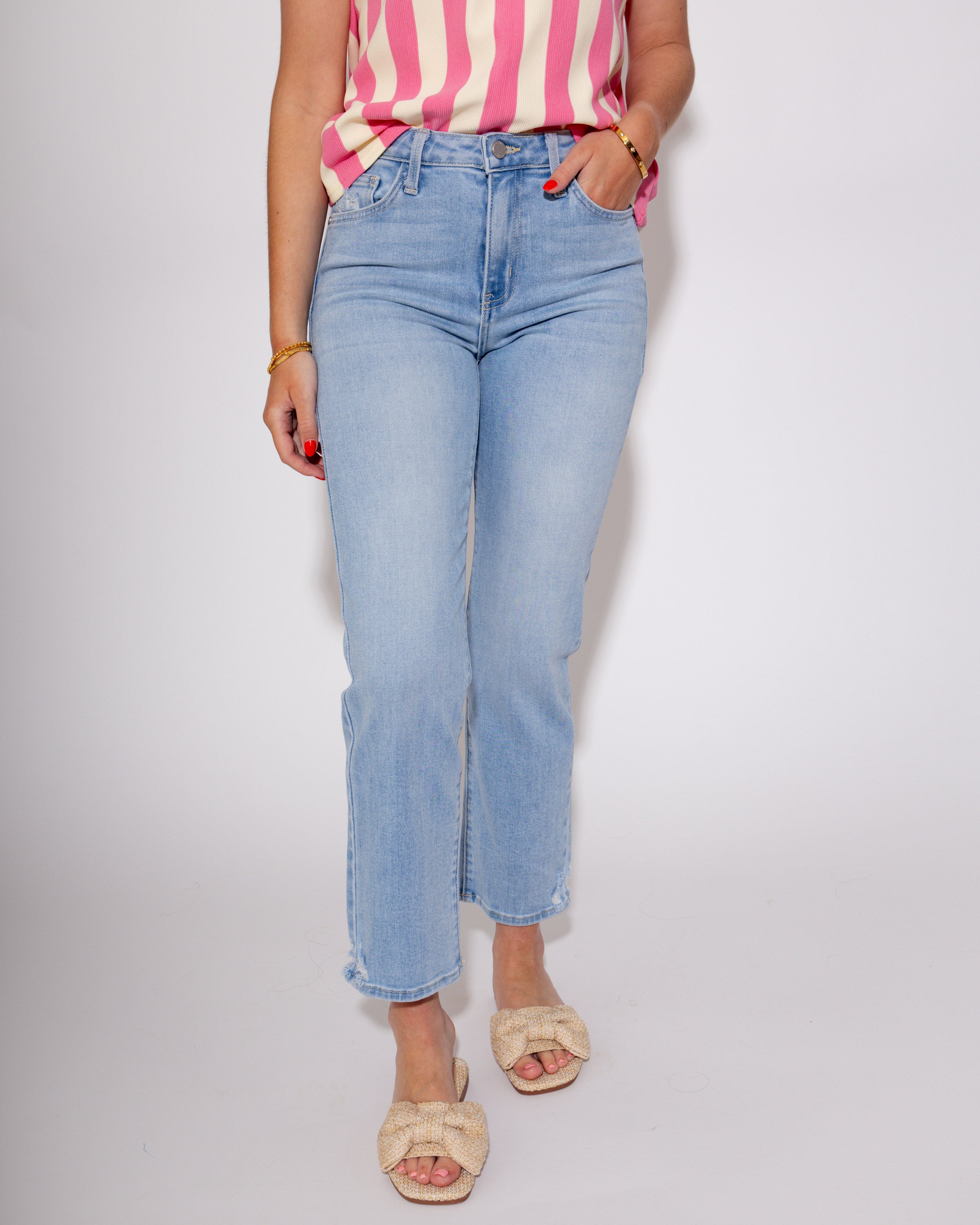 The Everyday Slim Straight Light Jeans