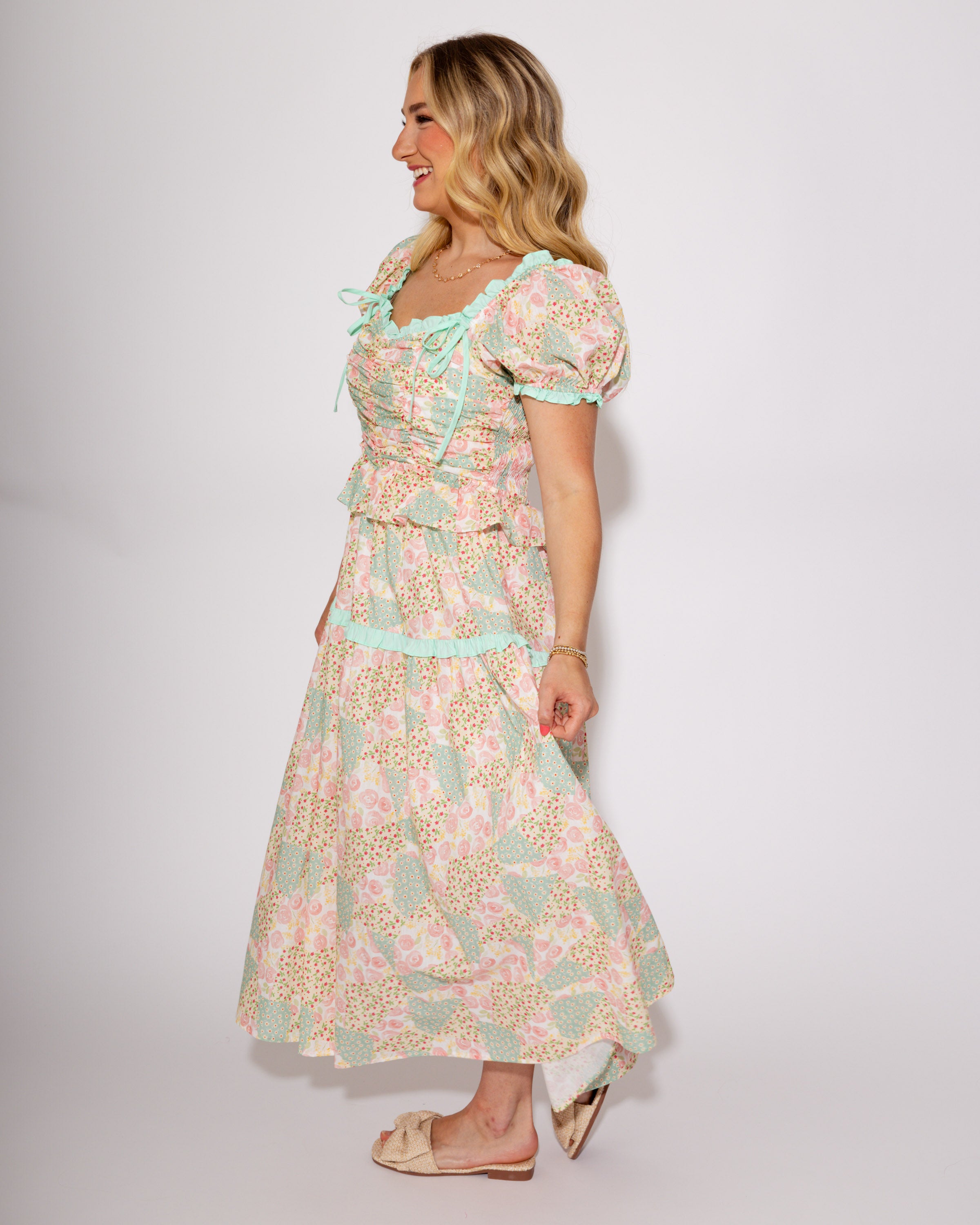 Sweetheart Garden Midi Dress