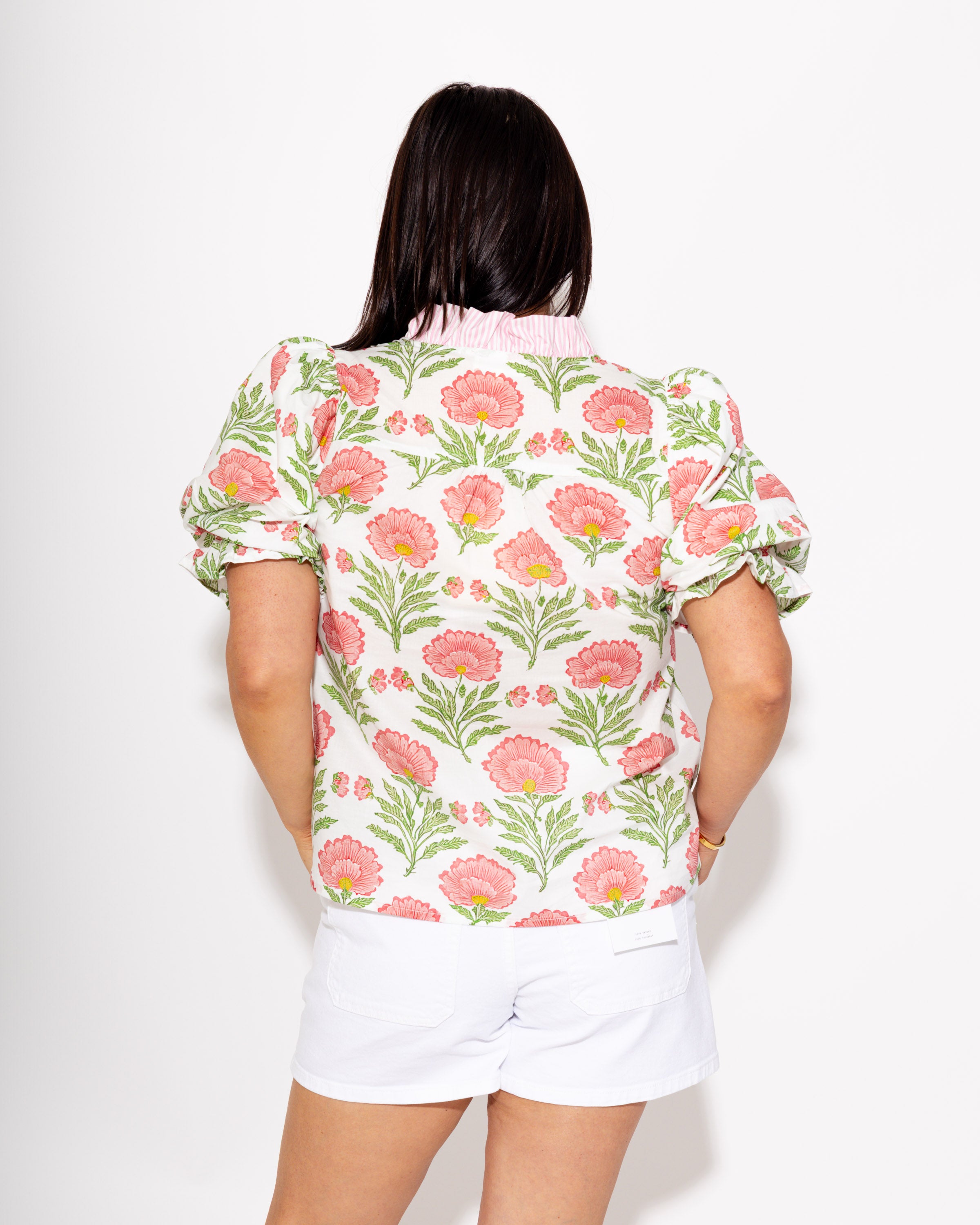 Garden Blooms Puff Sleeve Top