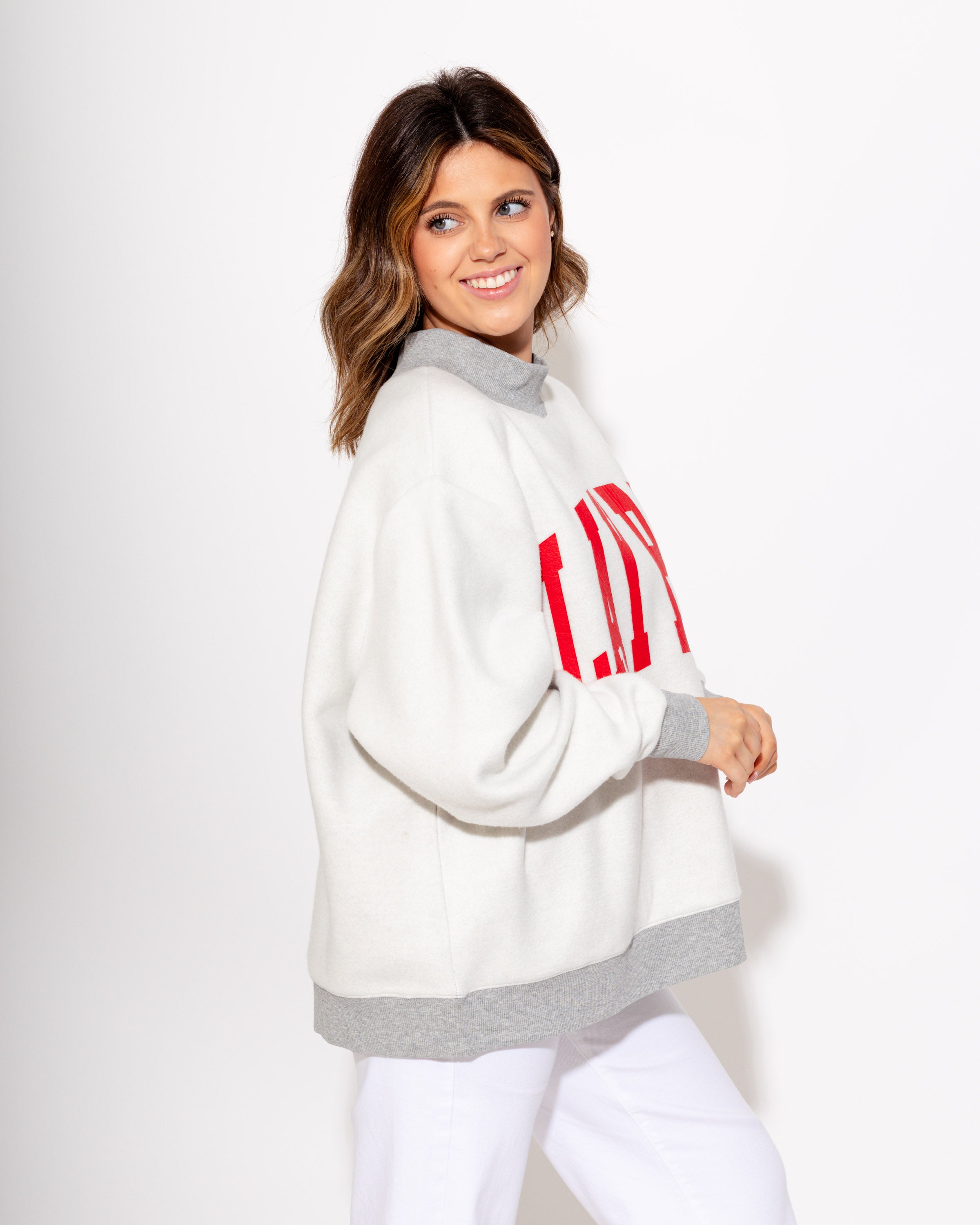 Play Ball 2-Sided Mock Sweatshirt