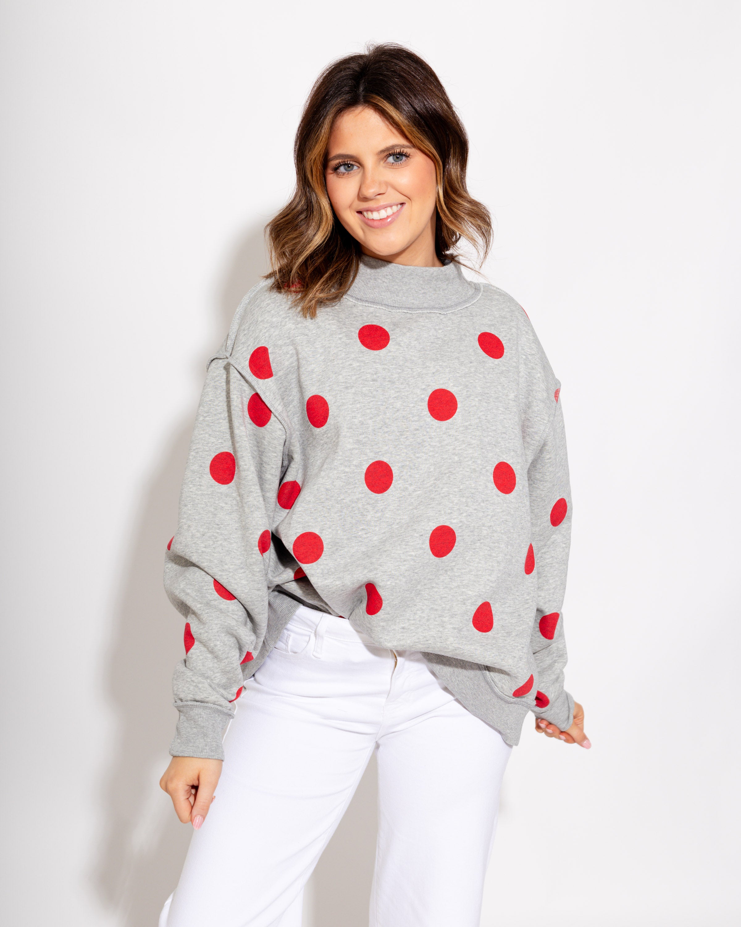 Play Ball 2-Sided Mock Sweatshirt