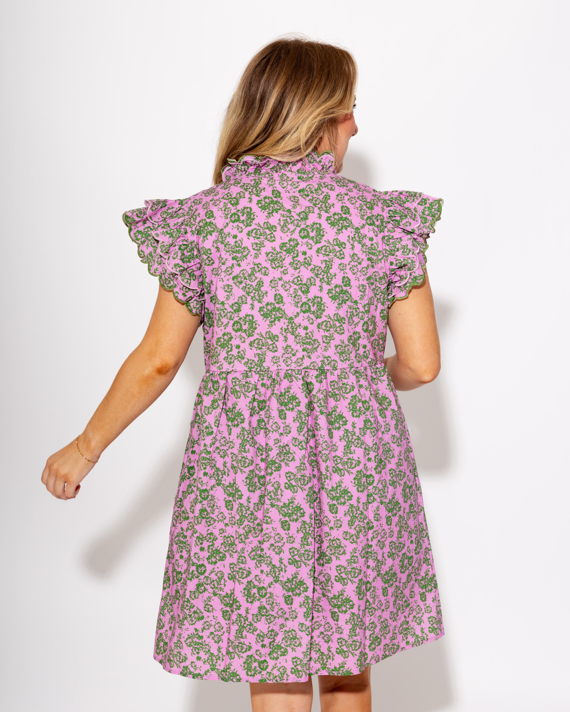 Floral Ruffle Mini Dress