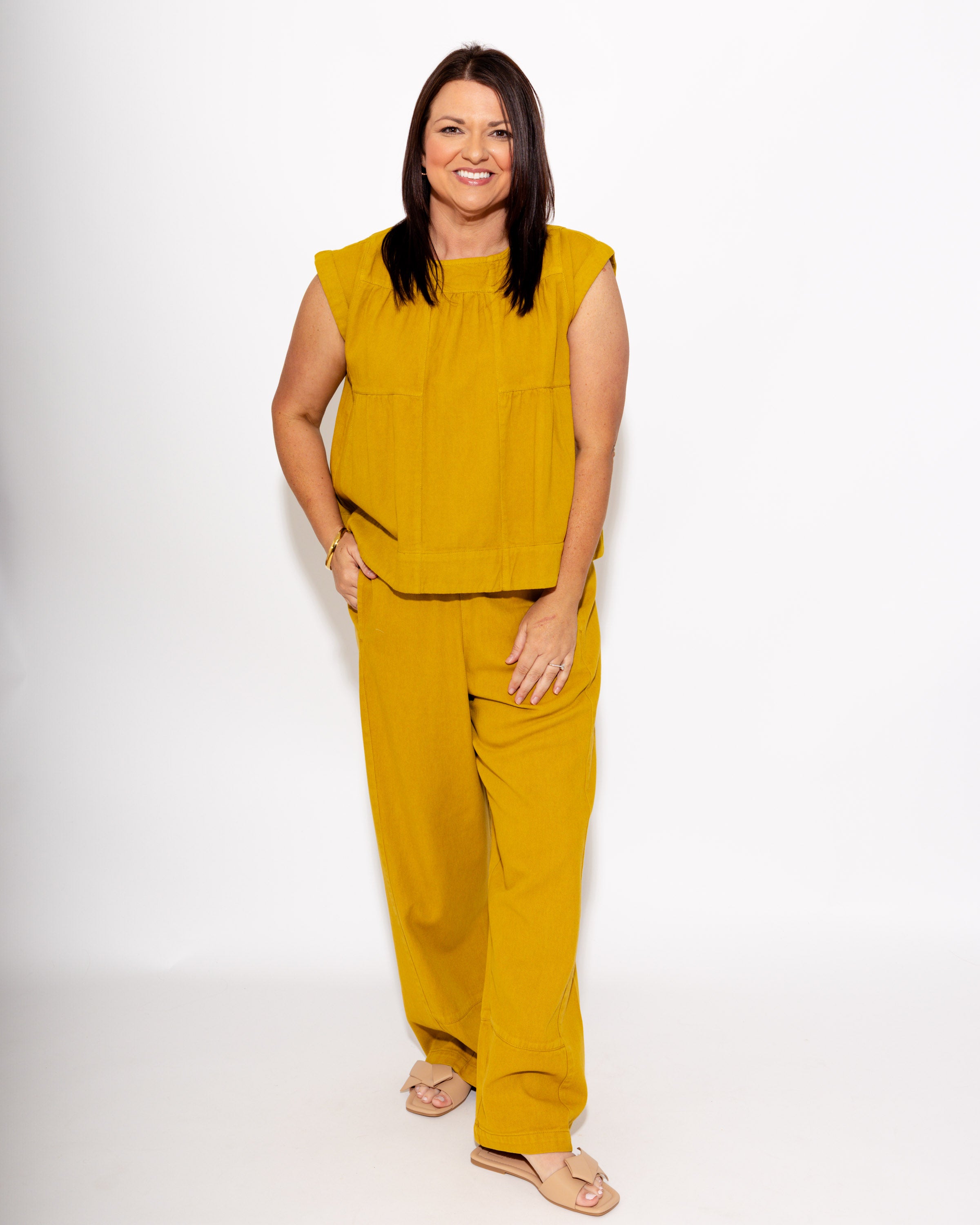 Ivy Jane | Barrel Pant in Ochre