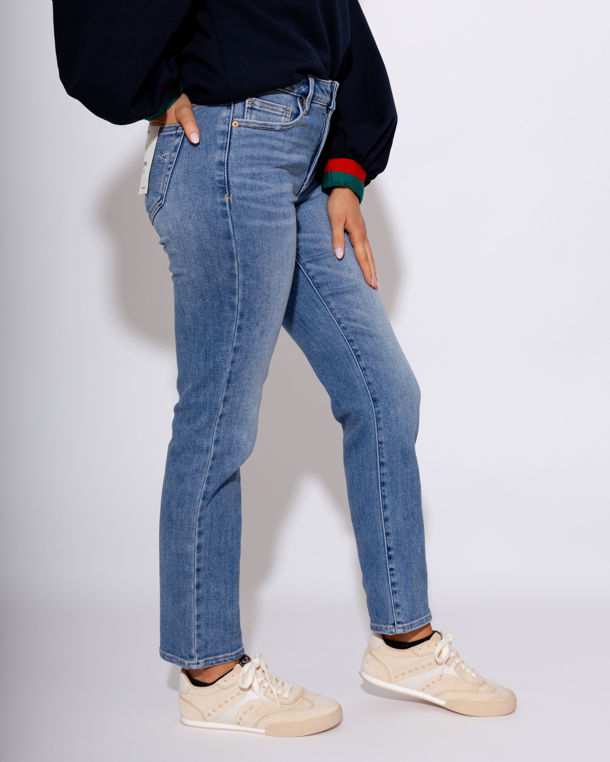 Mid Rise Cigarette Skinny Jeans