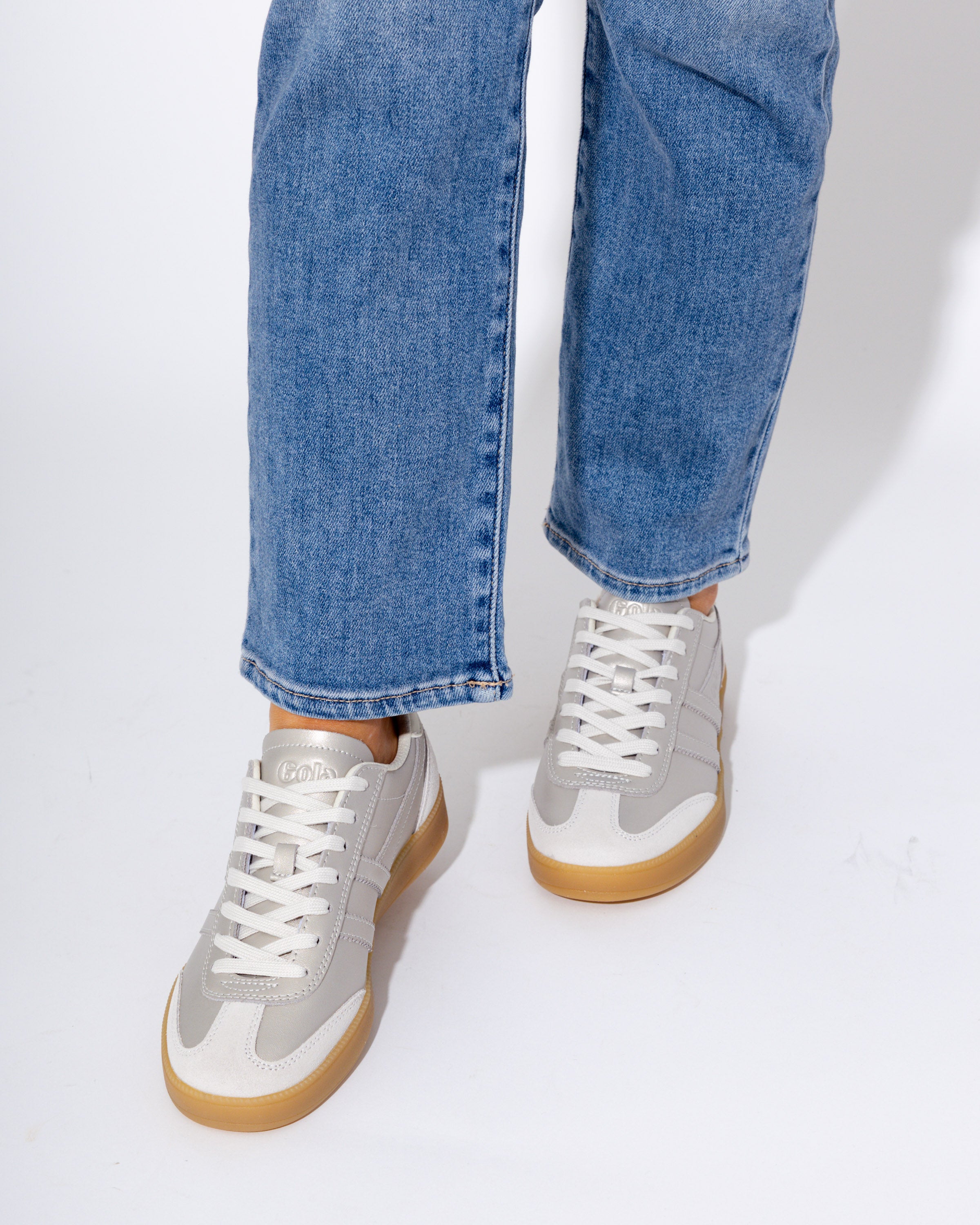 Gola Viper Metallic in Champagne/Gum