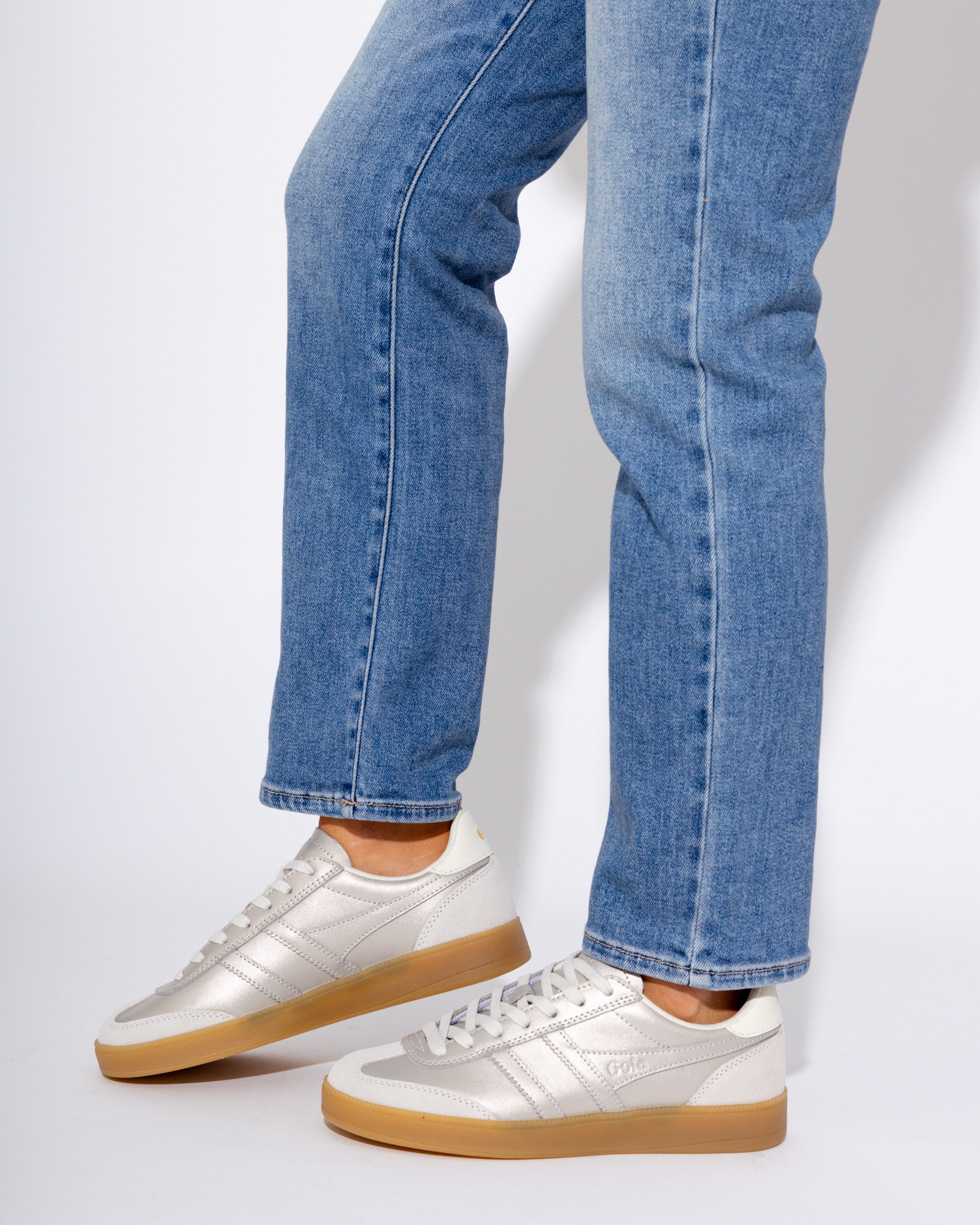 Gola Viper Metallic in Champagne/Gum