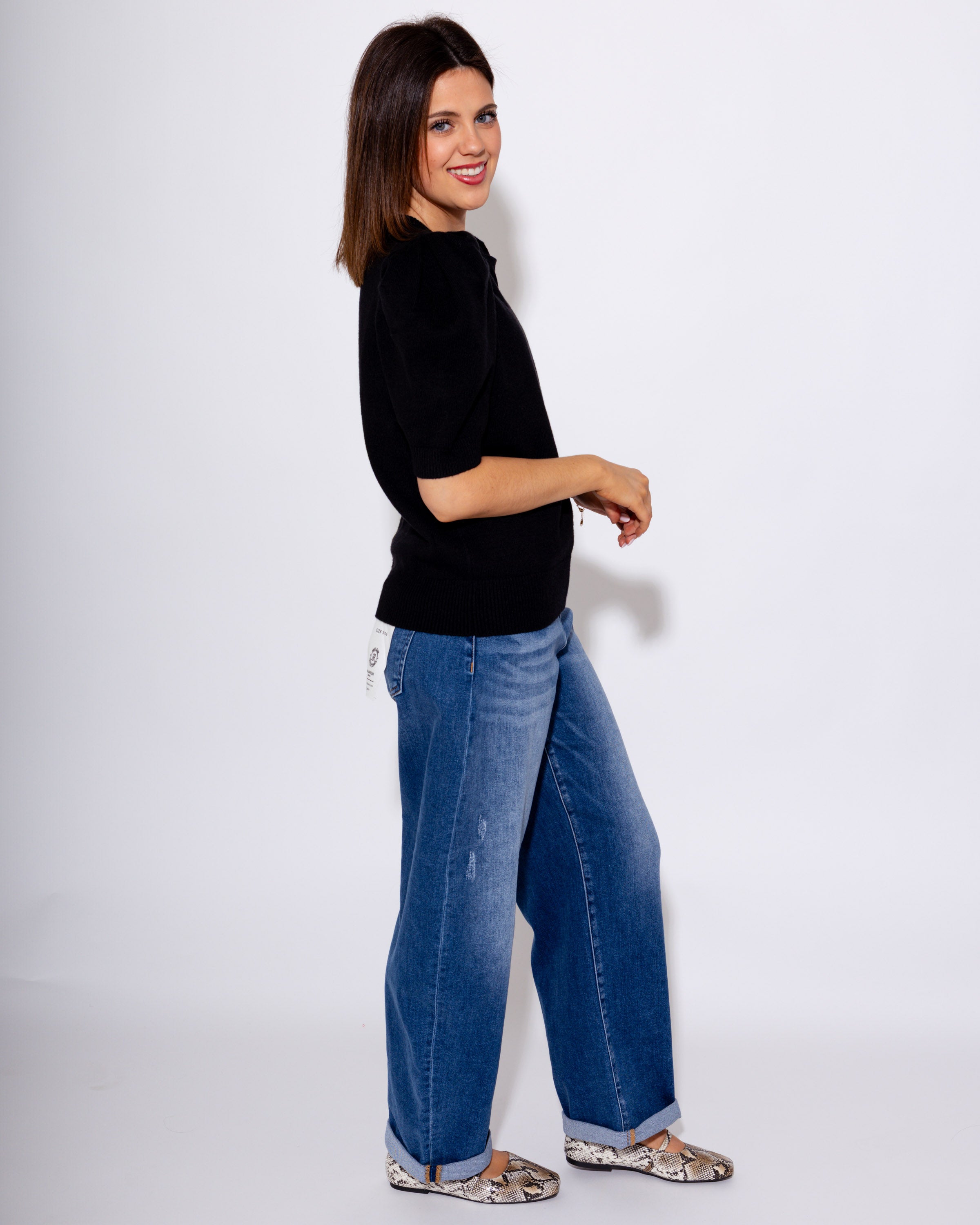 Short Sleeve Sweater Top