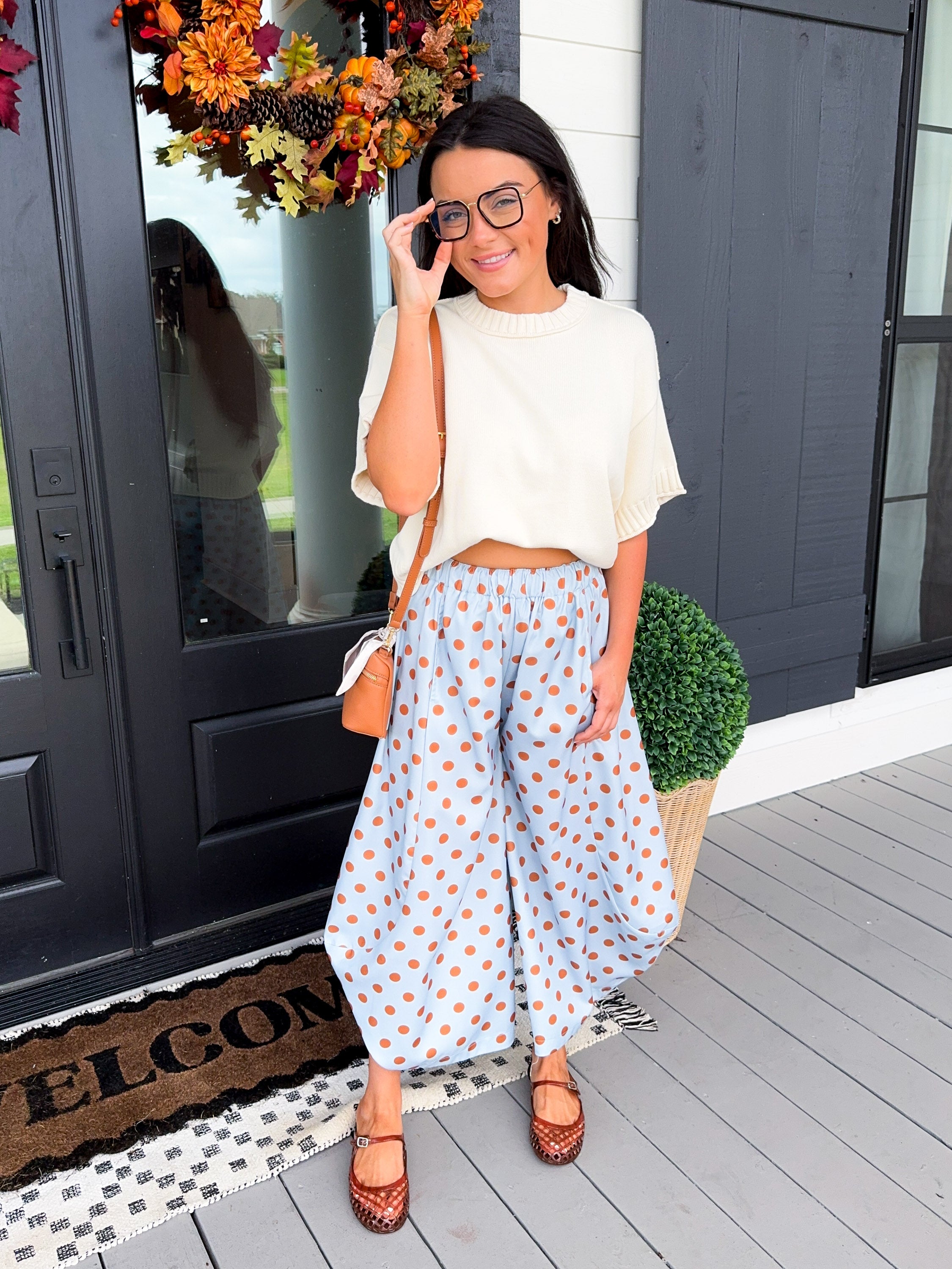 Relaxed Drop Shoulder Knit Top