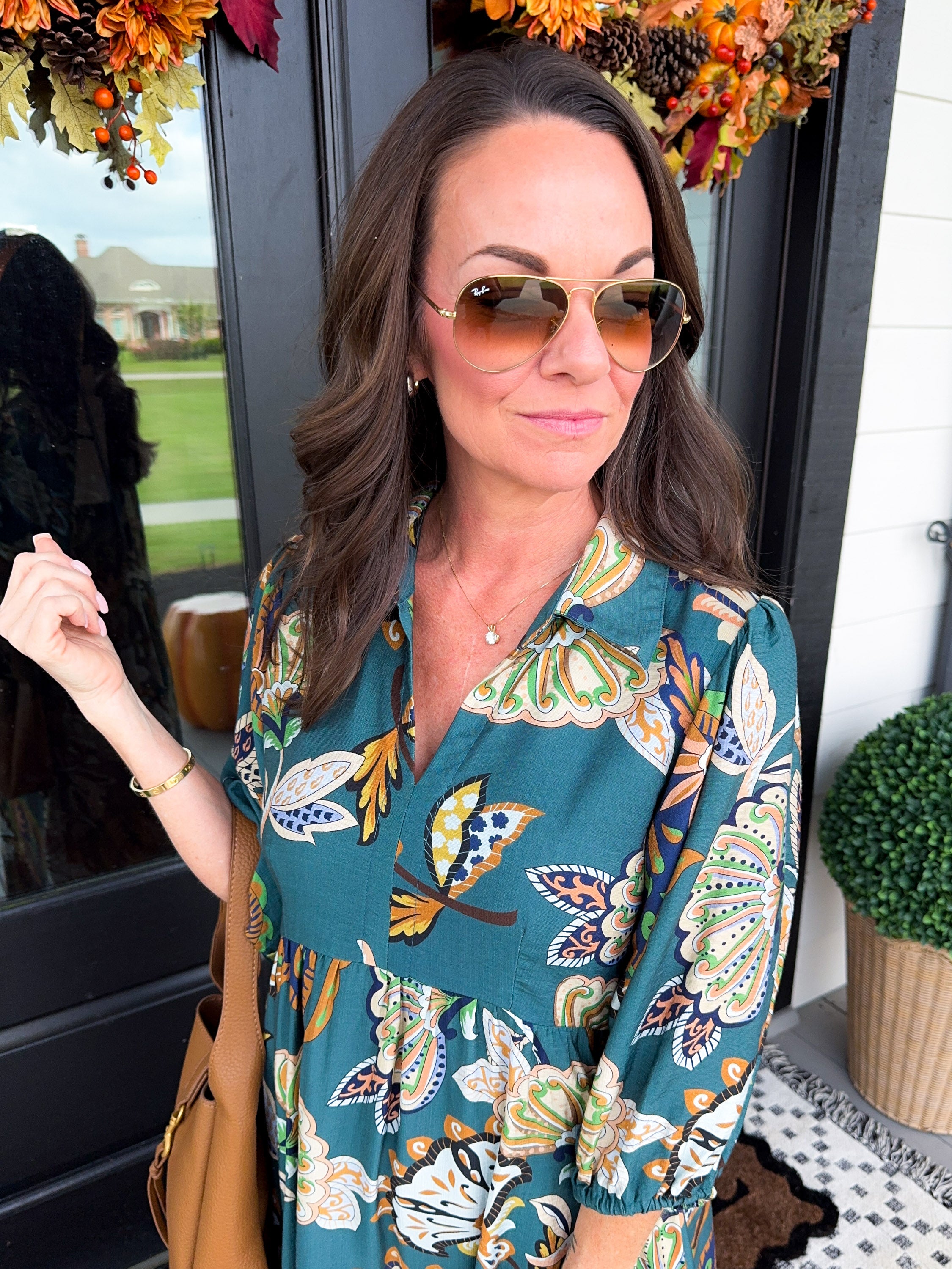 The Boho Bloom Midi in Teal