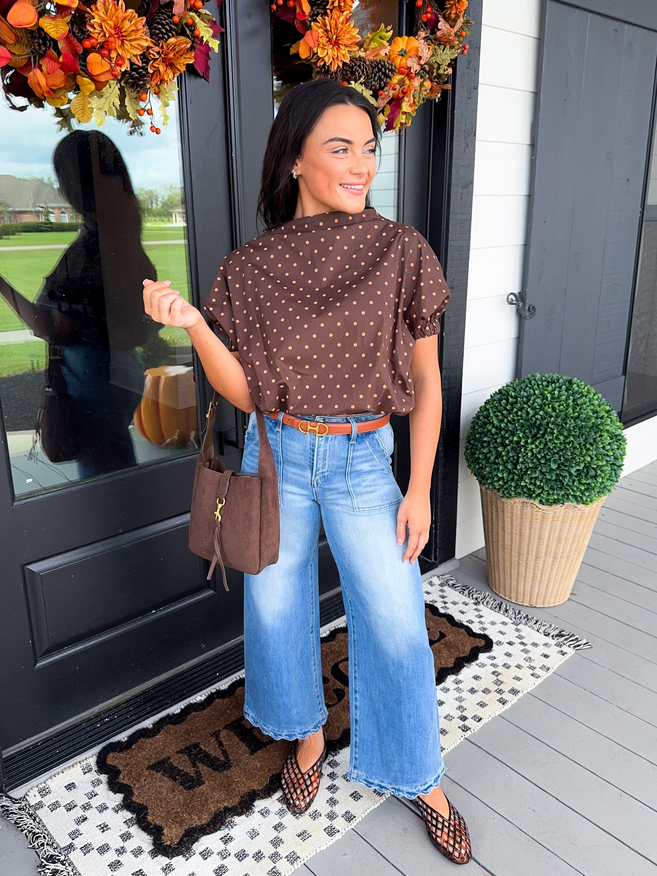 Gold Dot Darling Top