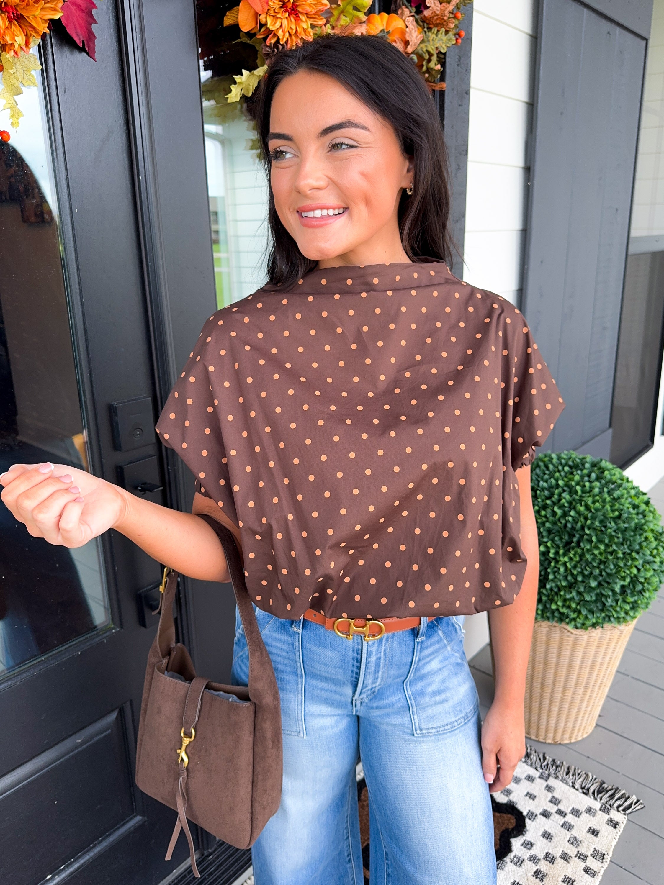 Gold Dot Darling Top