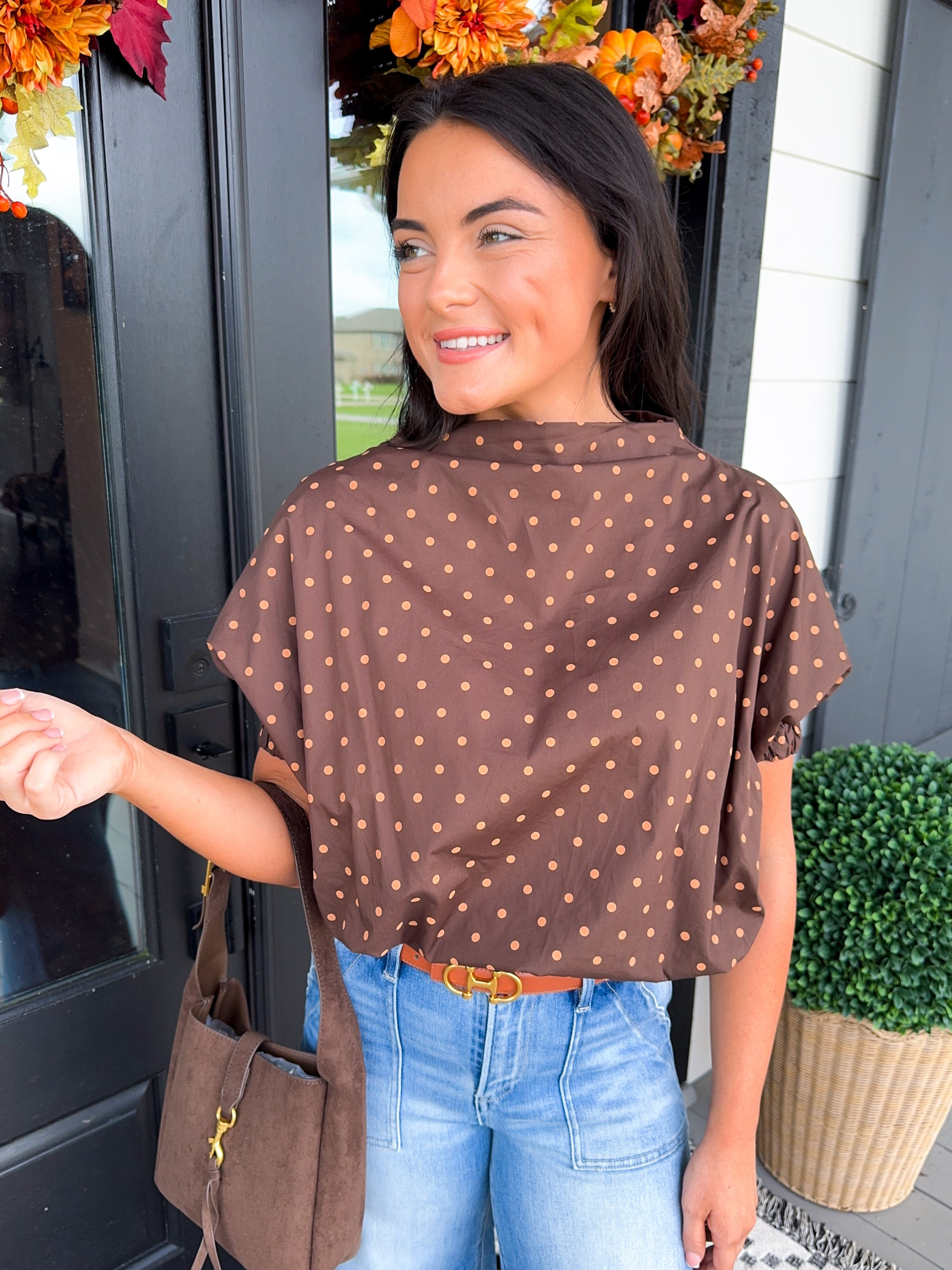Gold Dot Darling Top