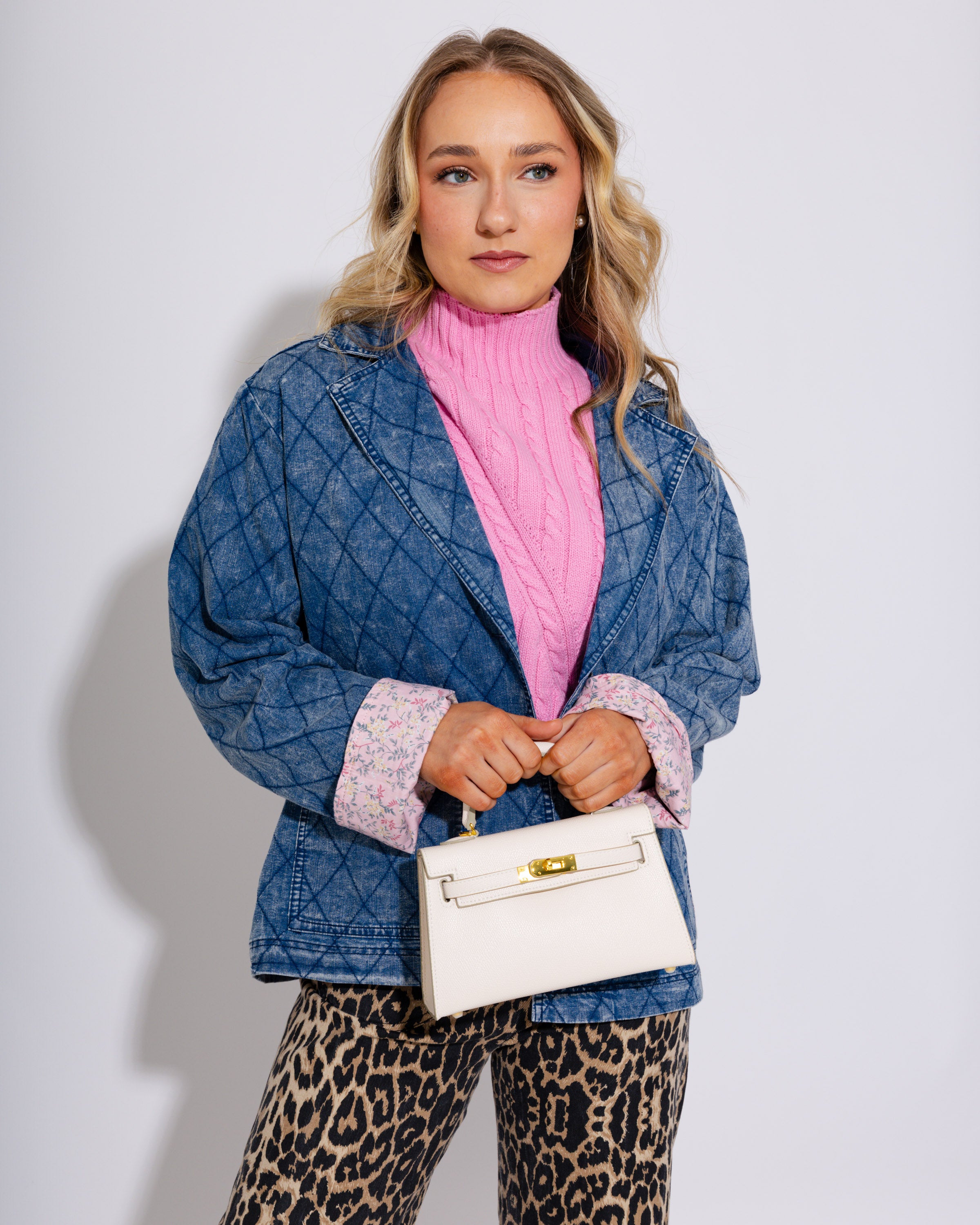 Mini Statement Handbag in White