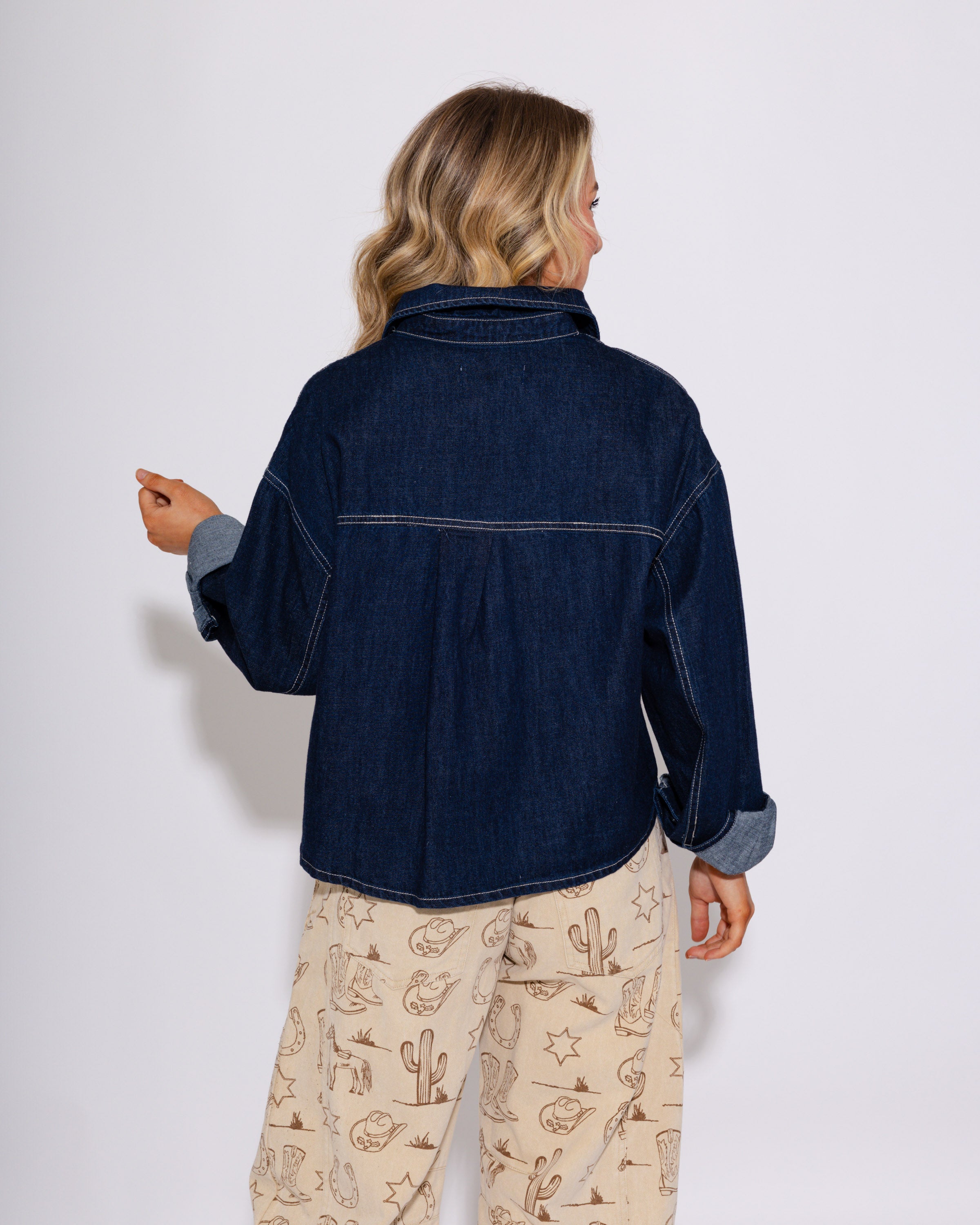 Cropped & Classic Button-Up